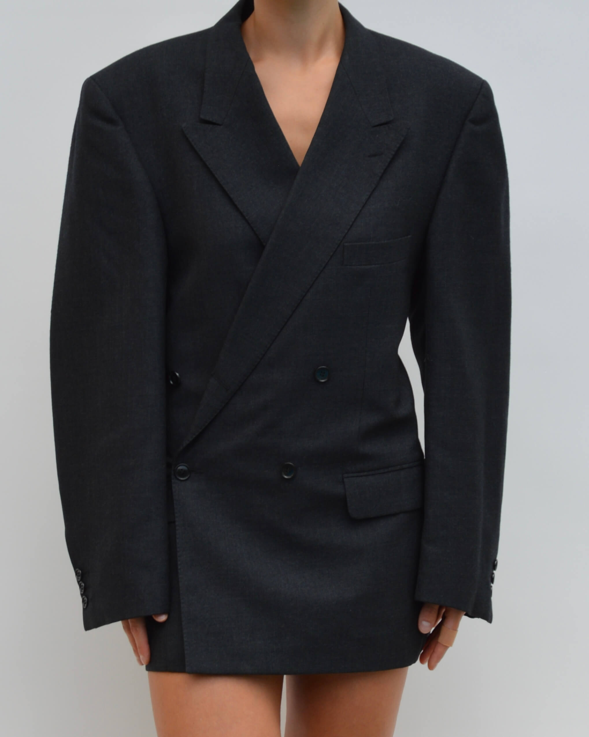 Mini Blazer Dress - YSL Double Breasted (S/M)