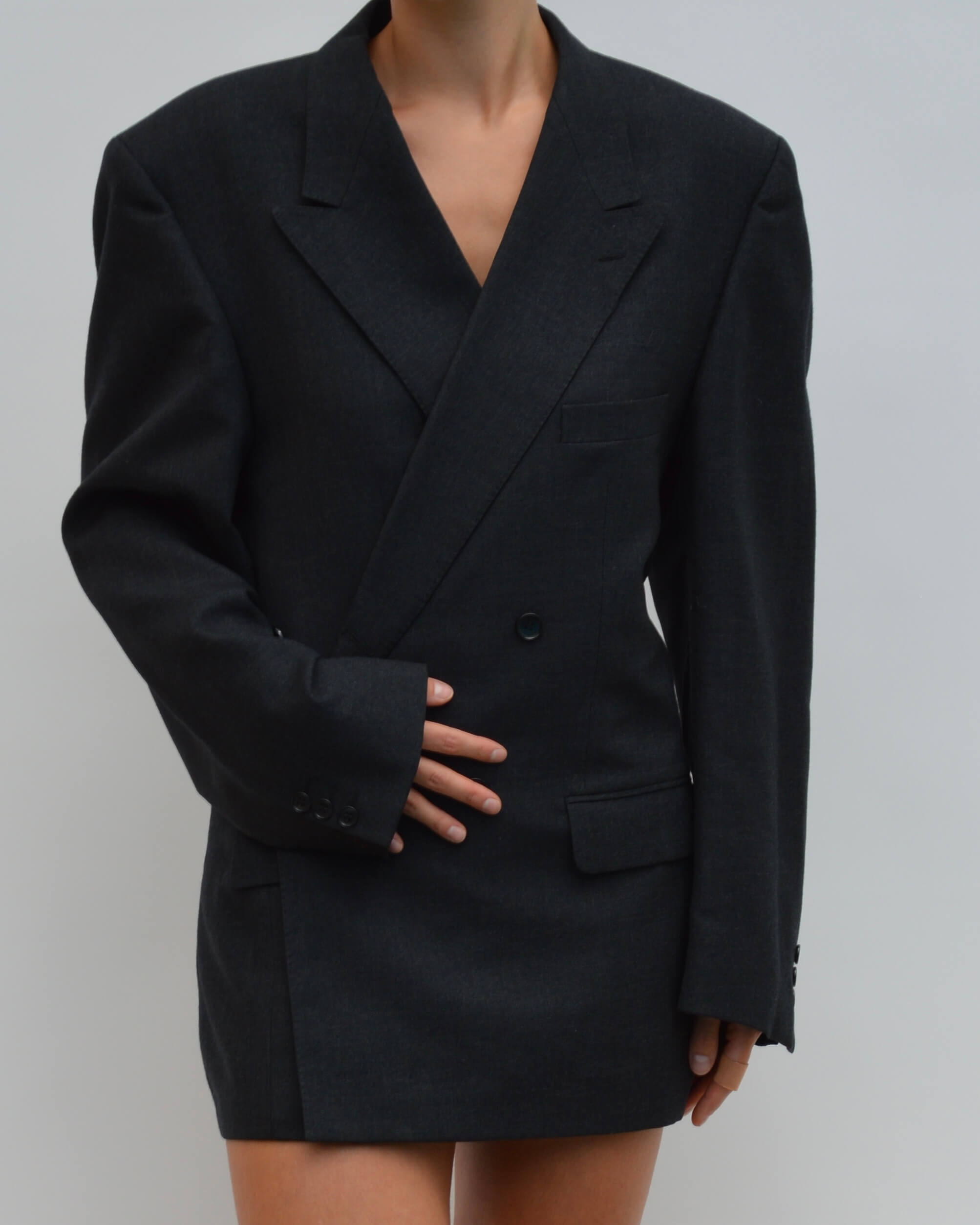 Mini Blazer Dress - YSL Double Breasted (S/M)