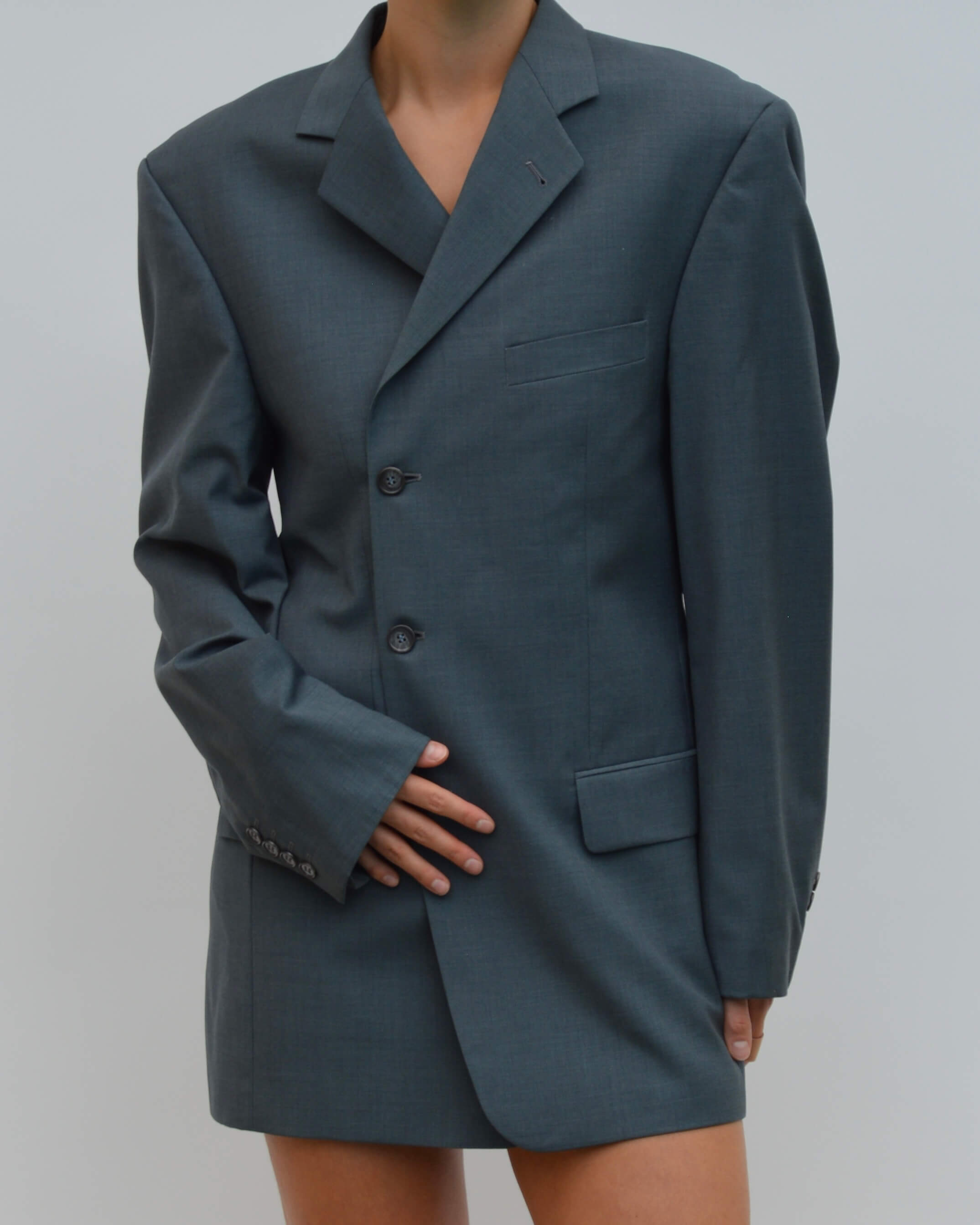 Robe blazer courte - Bleu Mer (S/M)