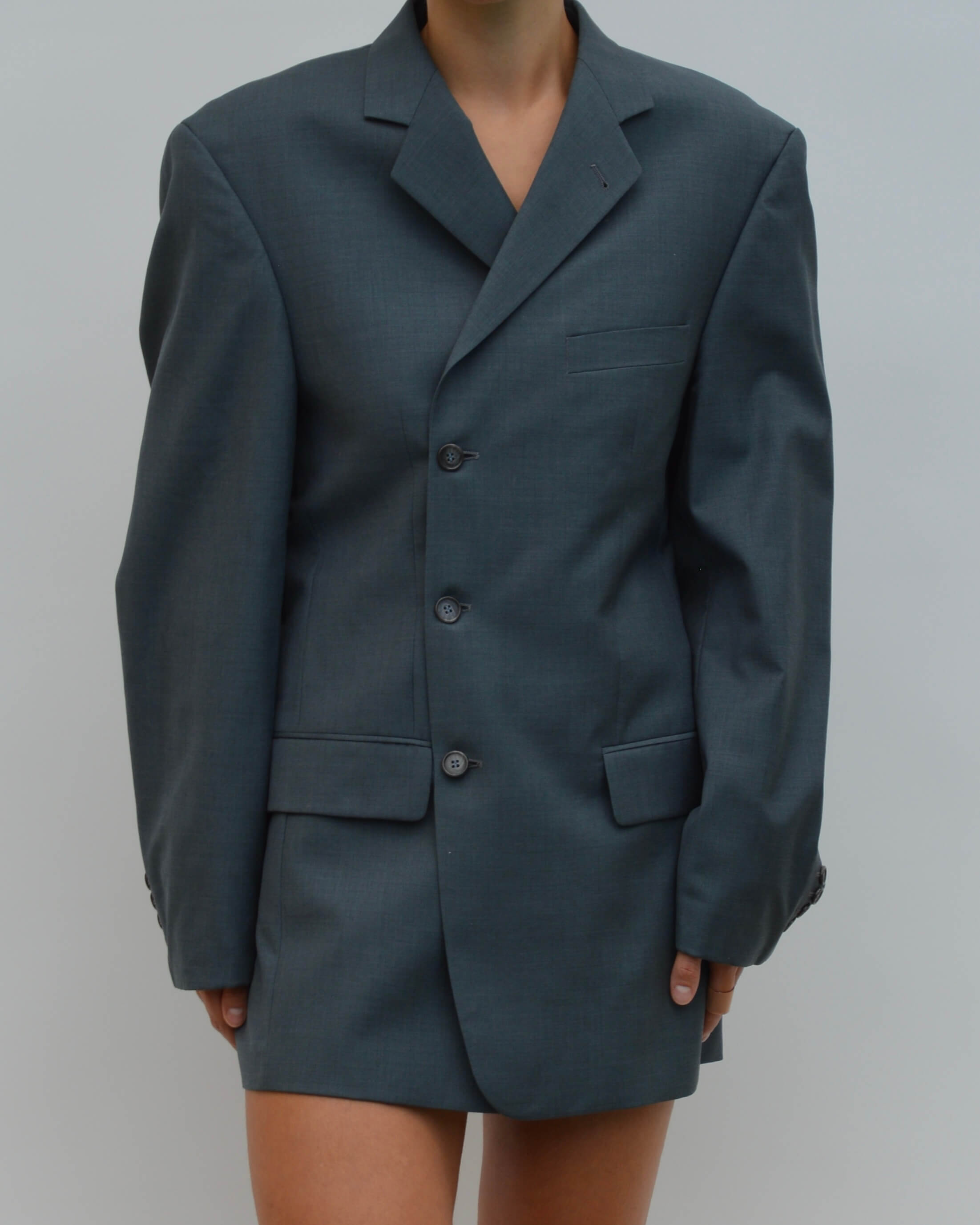 Robe blazer courte - Bleu Mer (S/M)