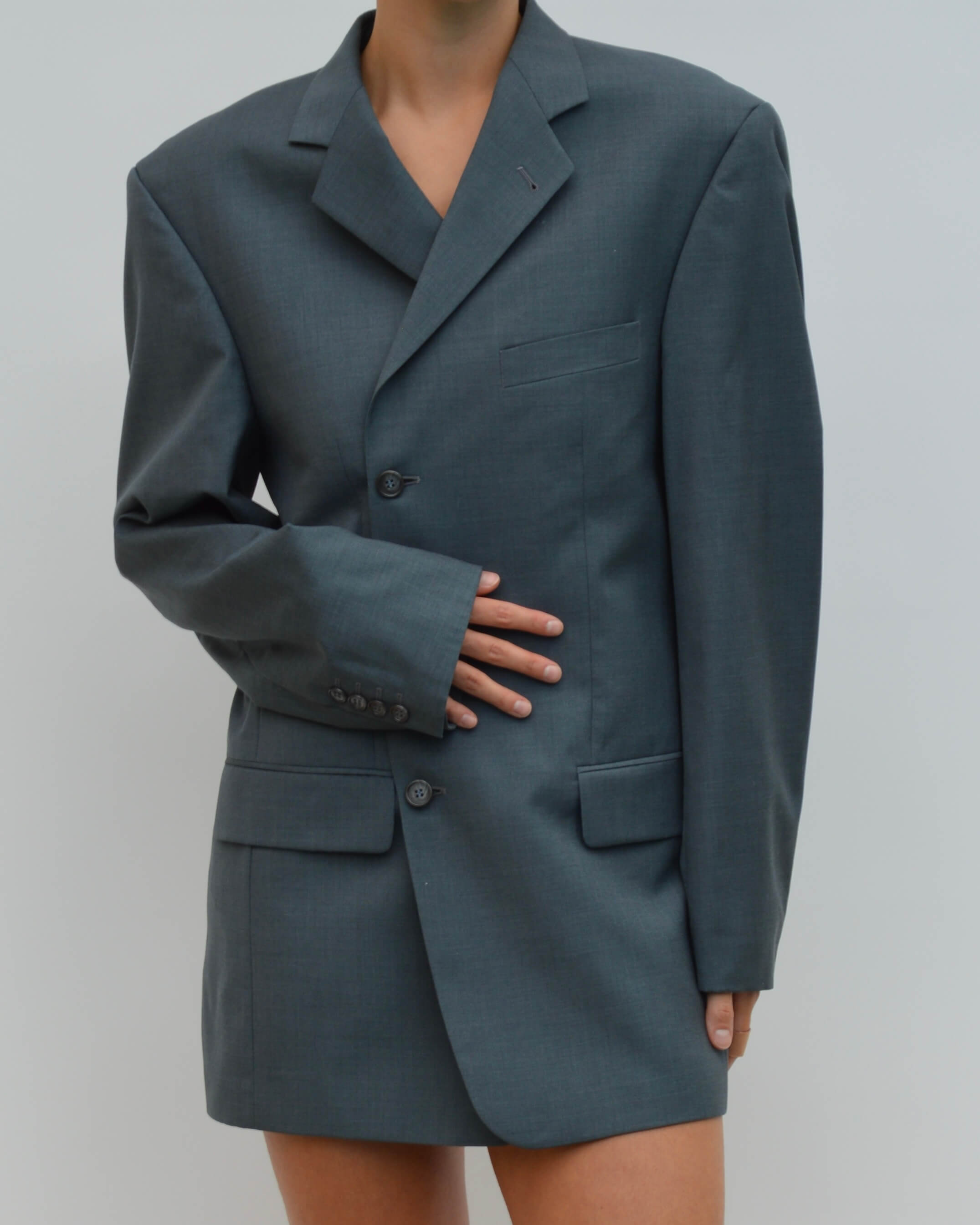 Robe blazer courte - Bleu Mer (S/M)