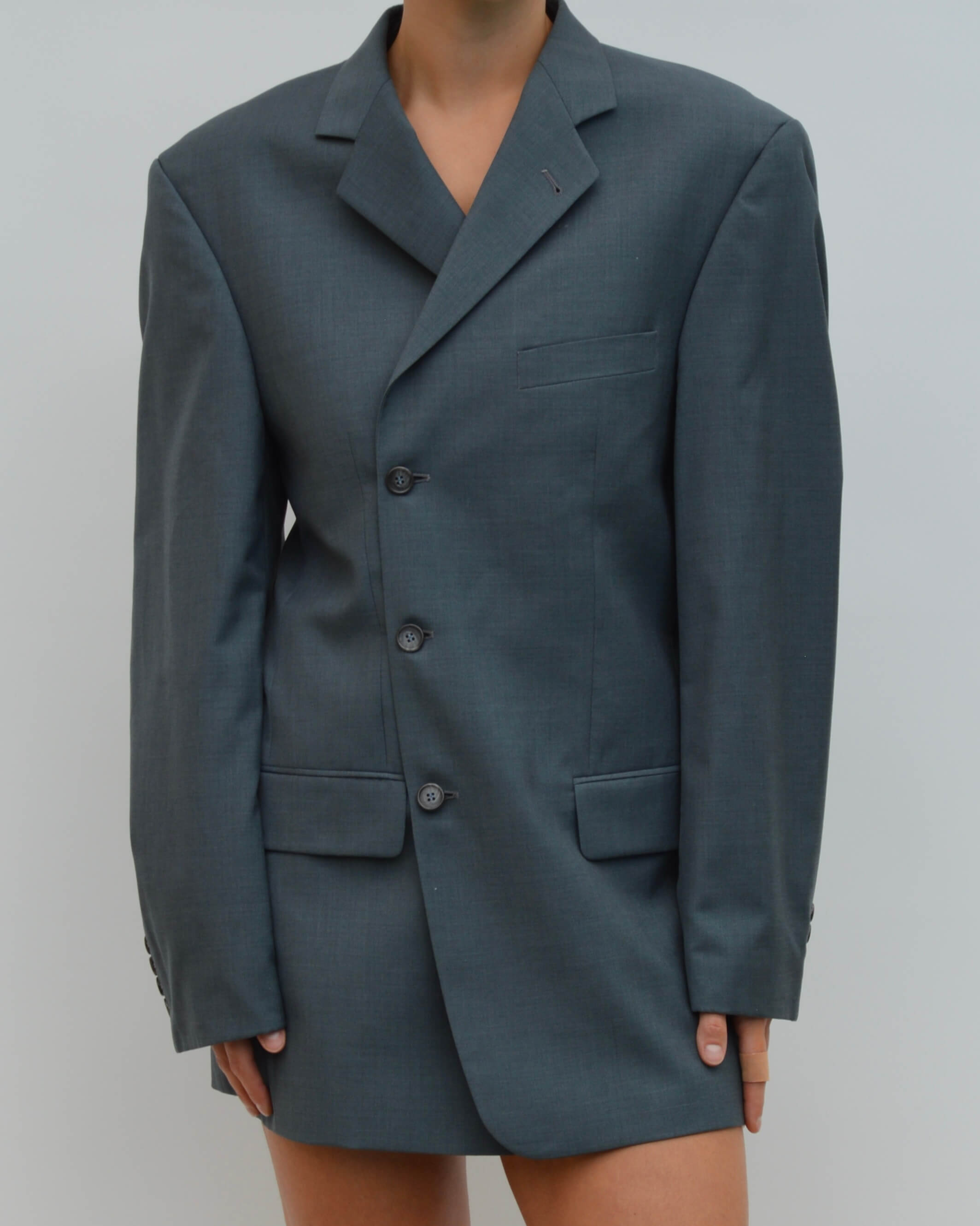 Robe blazer courte - Bleu Mer (S/M)
