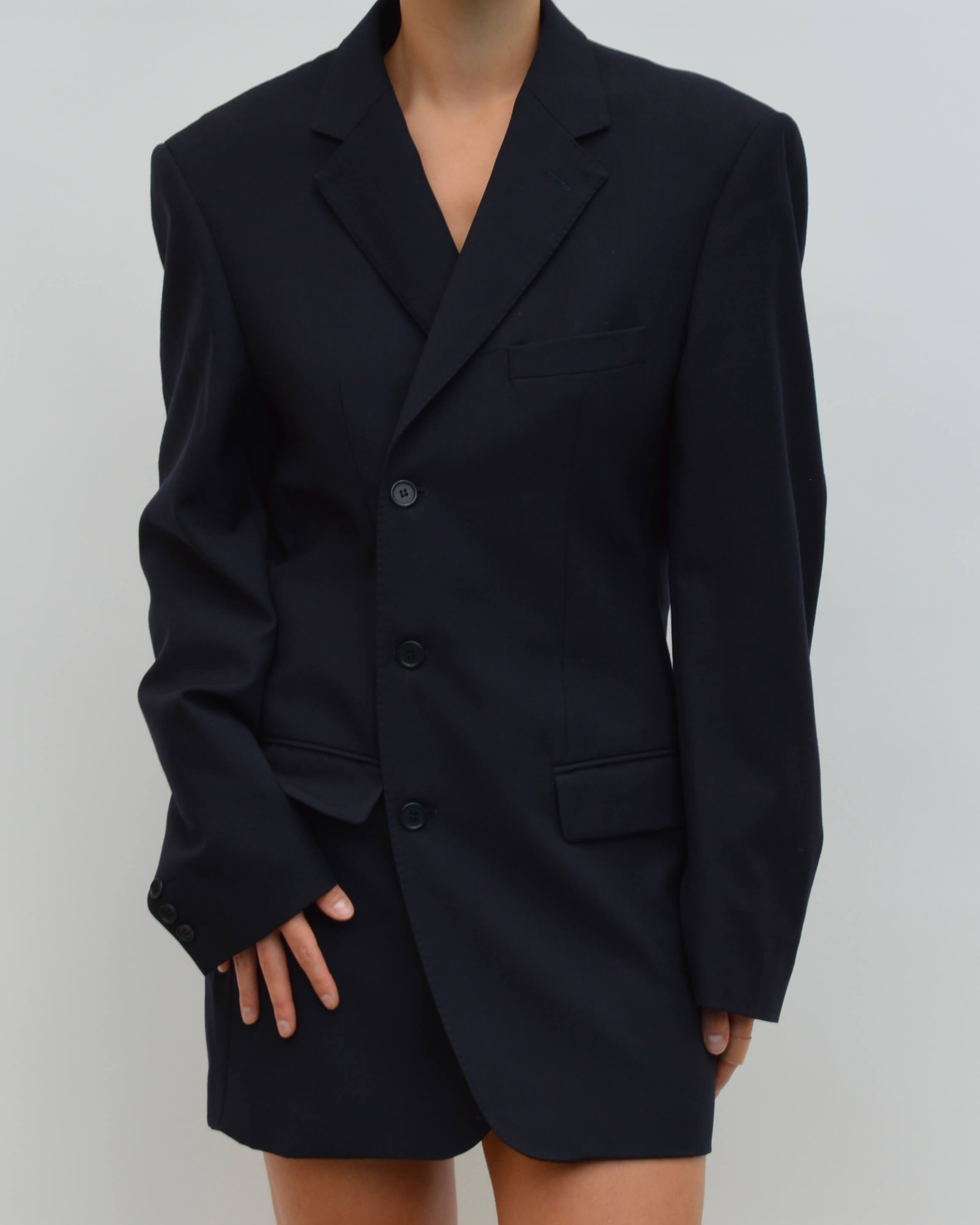 Robe blazer courte - Bleu marine (S/M)