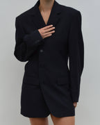Mini Blazer Dress - Navy (S/M)