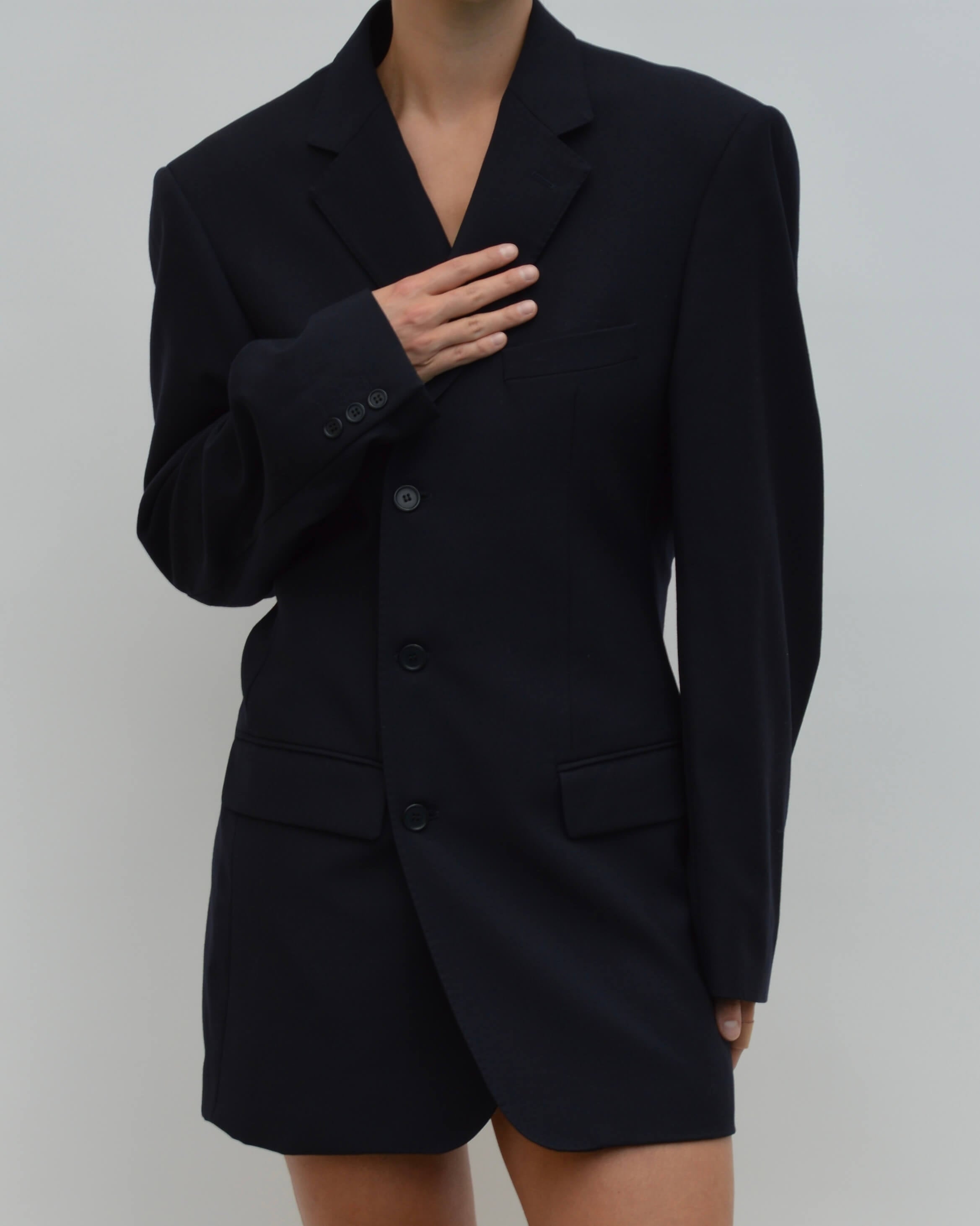 Robe blazer courte - Bleu marine (S/M)