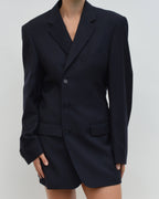 Mini Blazer Dress - Navy (S/M)