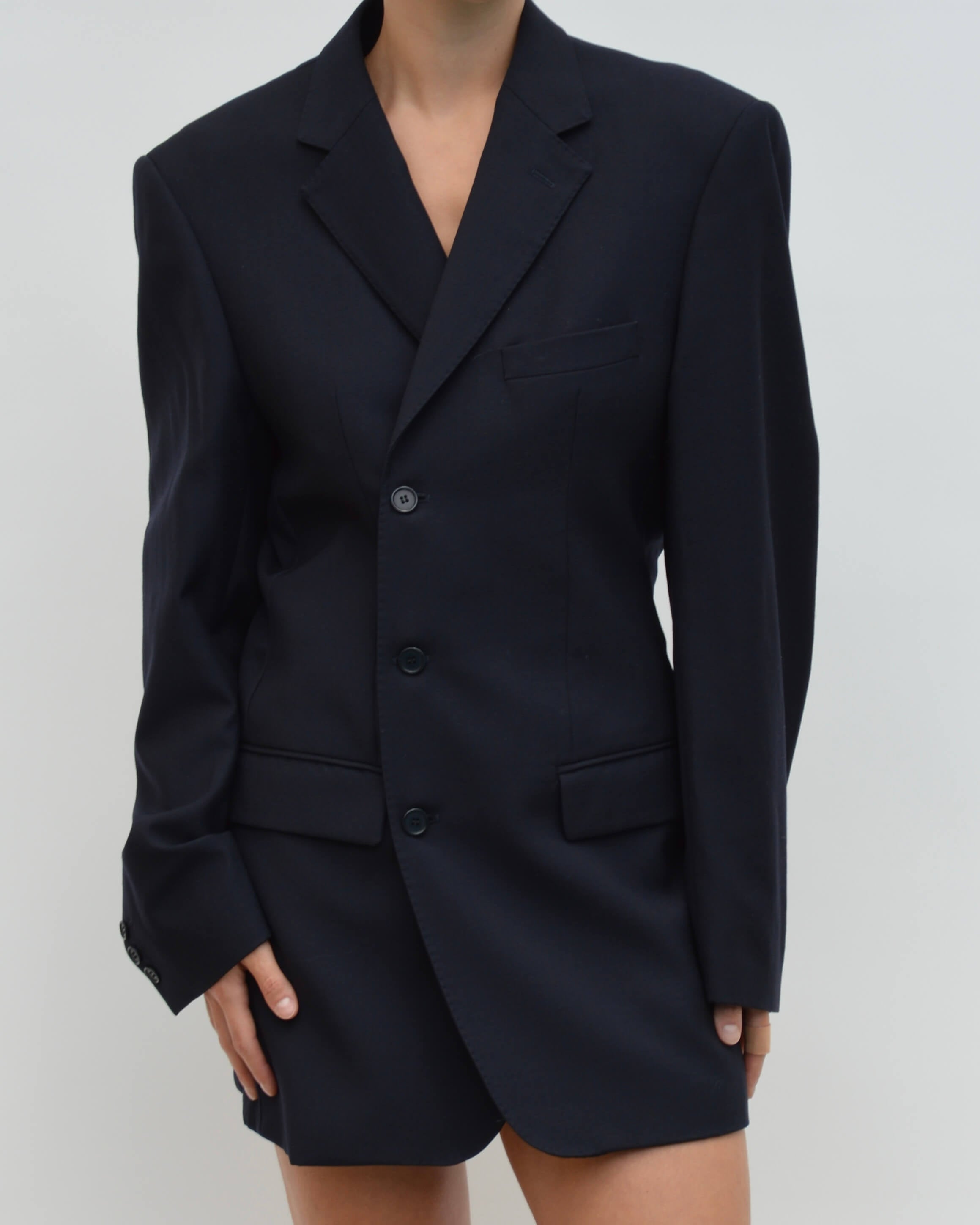 Robe blazer courte - Bleu marine (S/M)