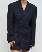 Mini Blazer Dress - Navy (S/M)