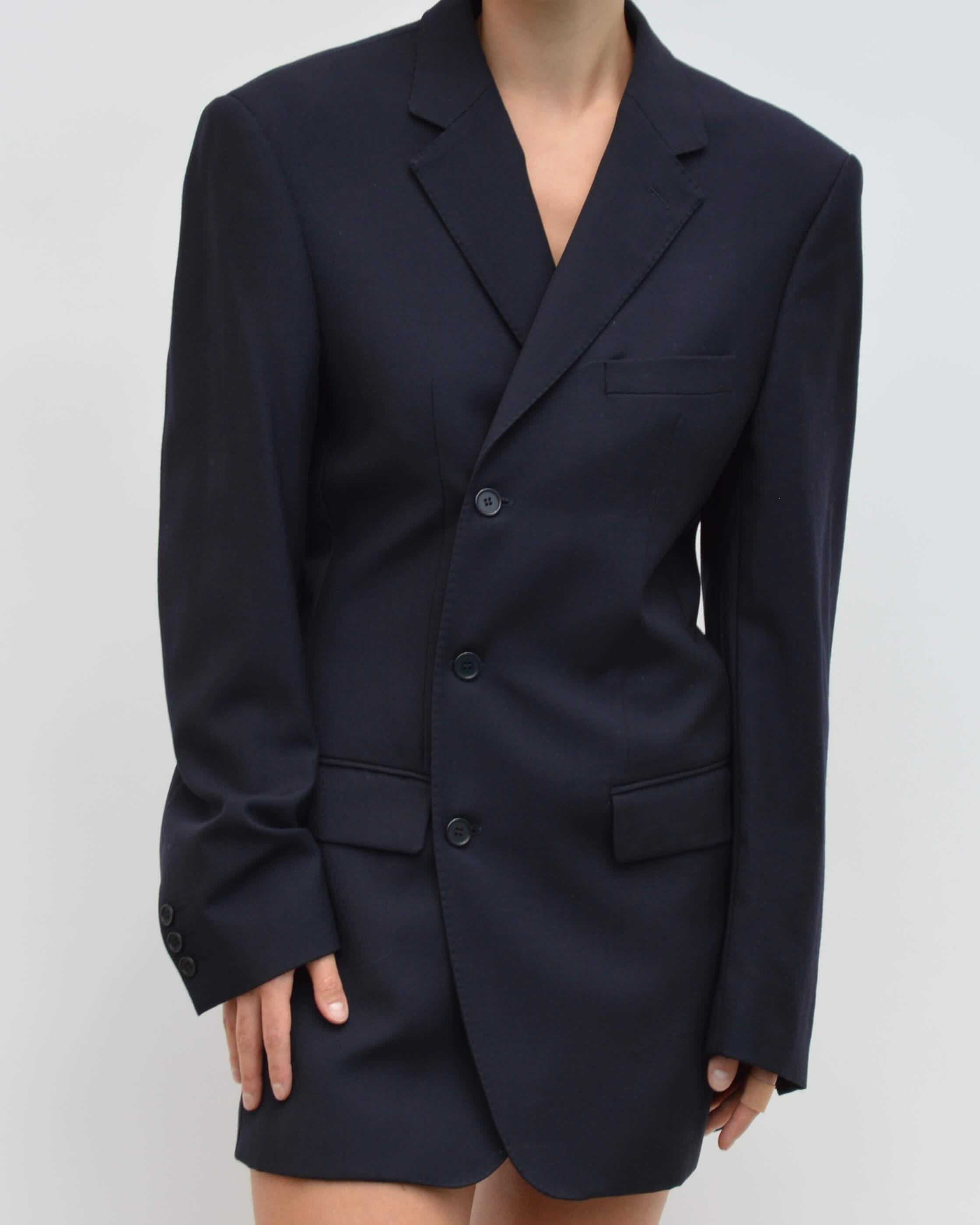 Robe blazer courte - Bleu marine (S/M)