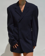 Mini Blazer Dress - Candid Navy (M/L)