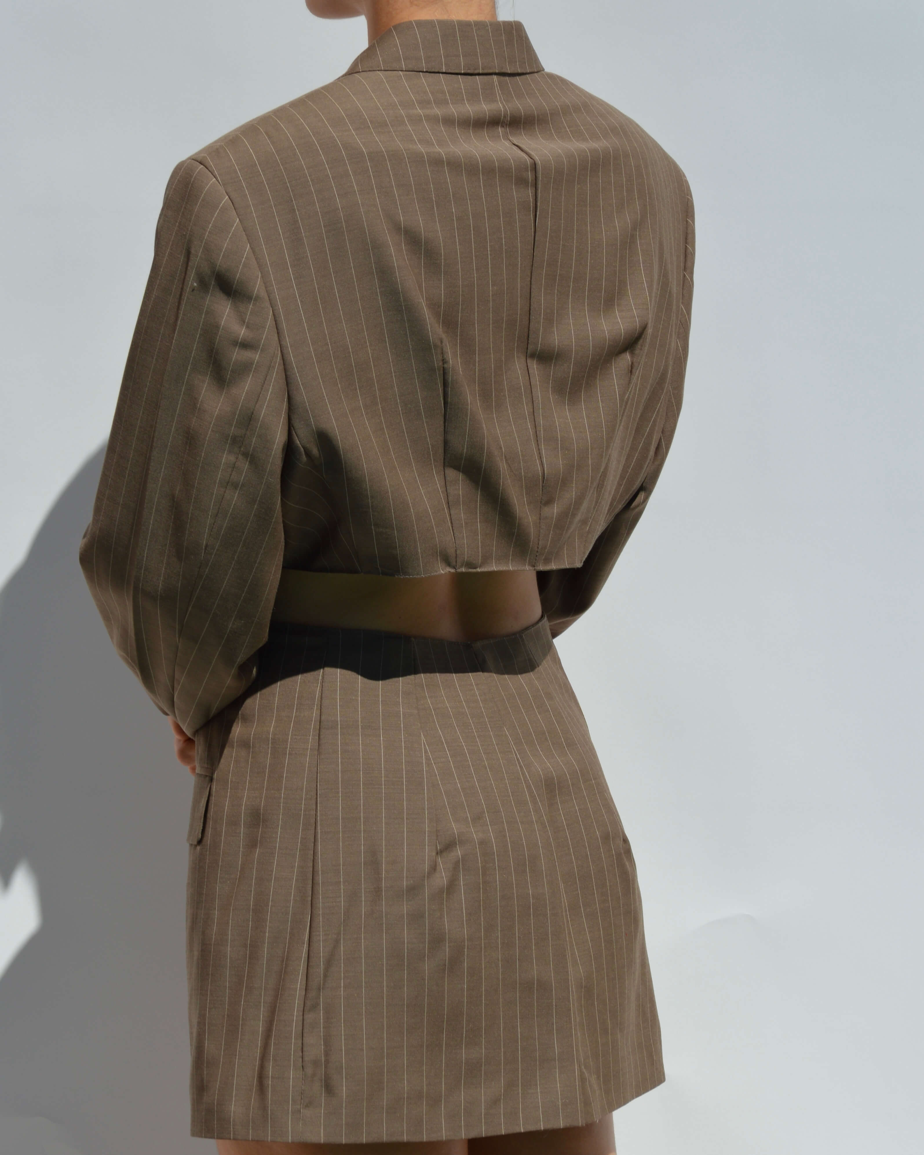 Blaset - Líneas blancas marrones (L/XL)