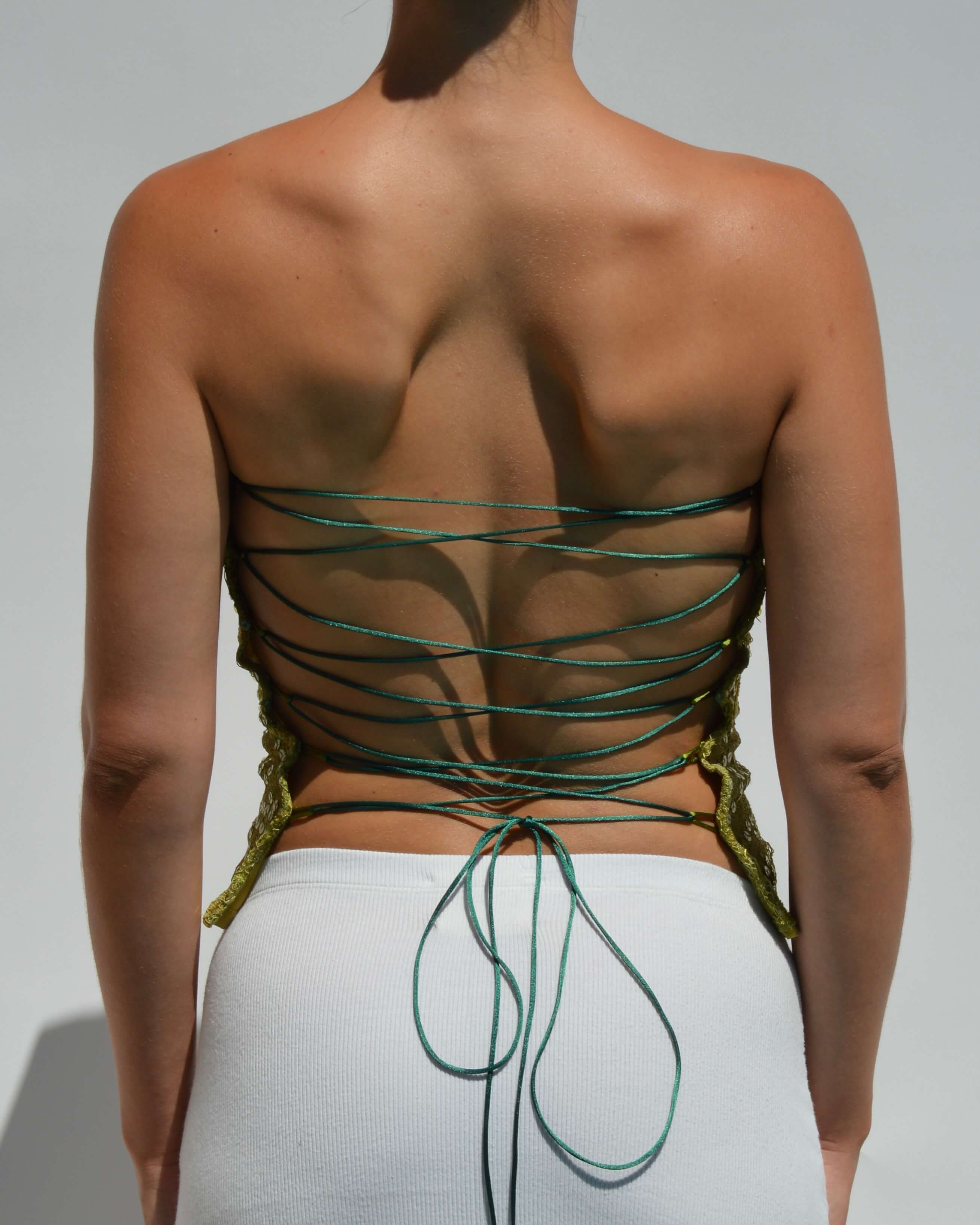 Top de corsé con lentejuelas gitanas (XS/L)