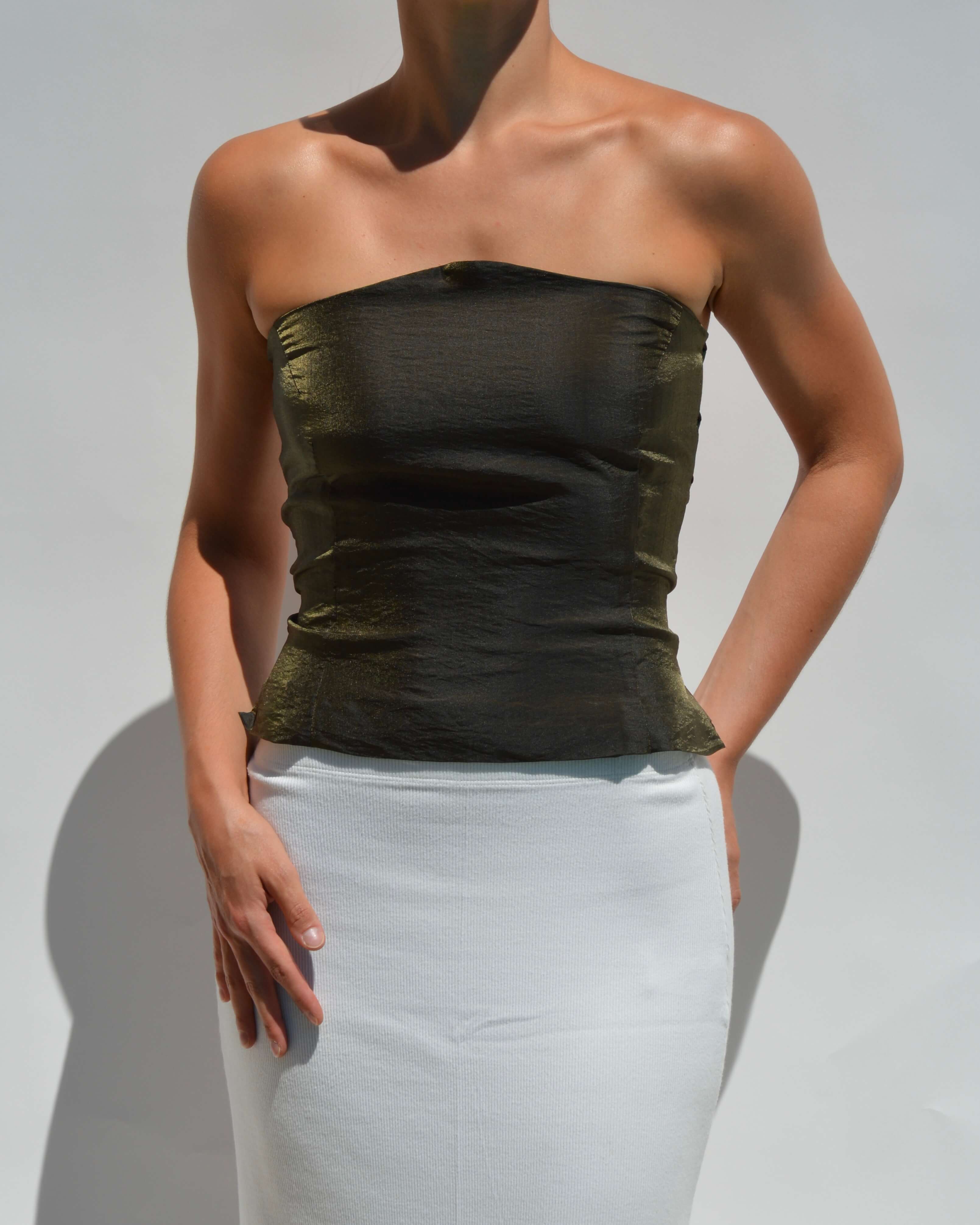 Corset Top - Egyptian Beetle (XS/L)