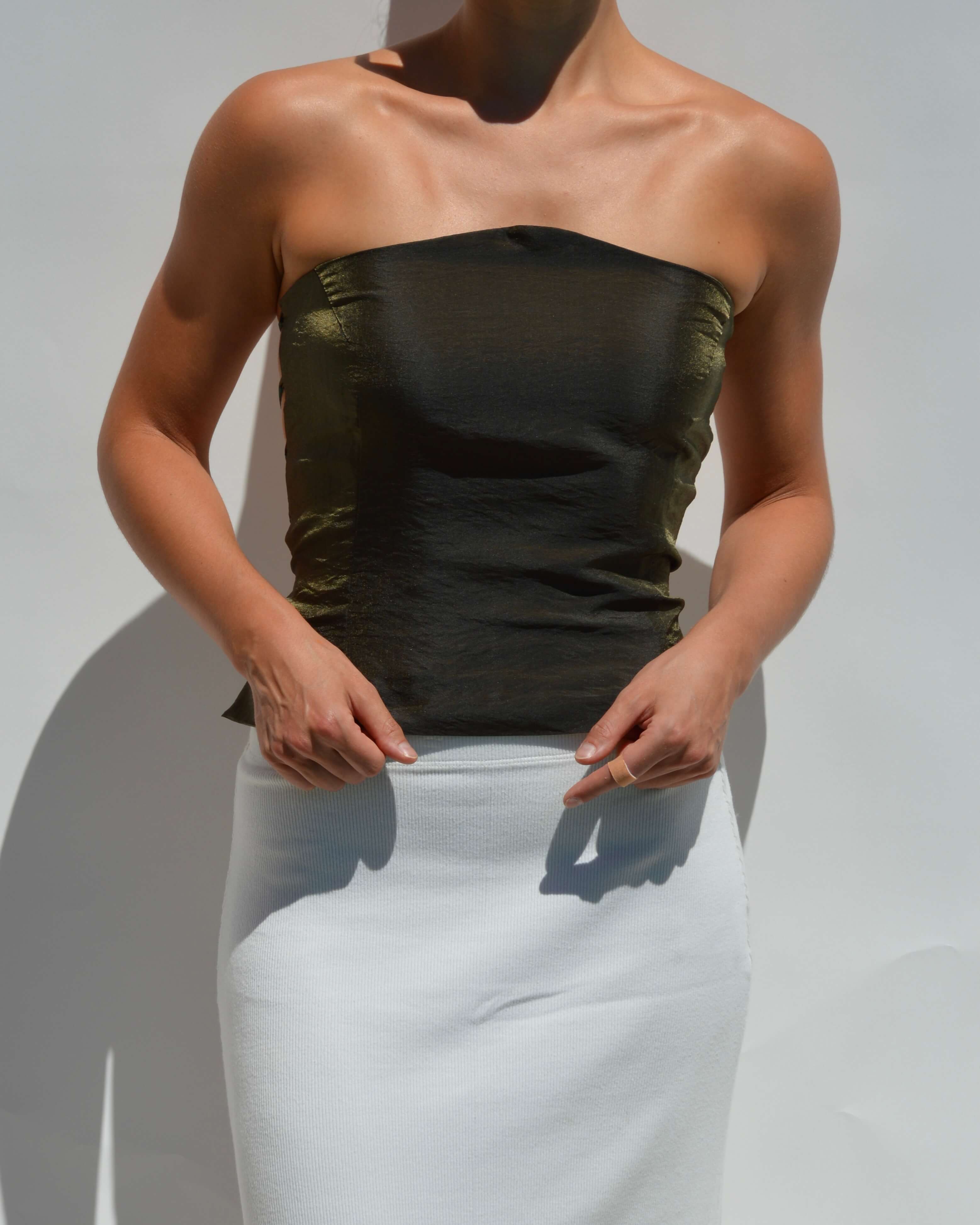 Corset Top - Egyptian Beetle (XS/L)