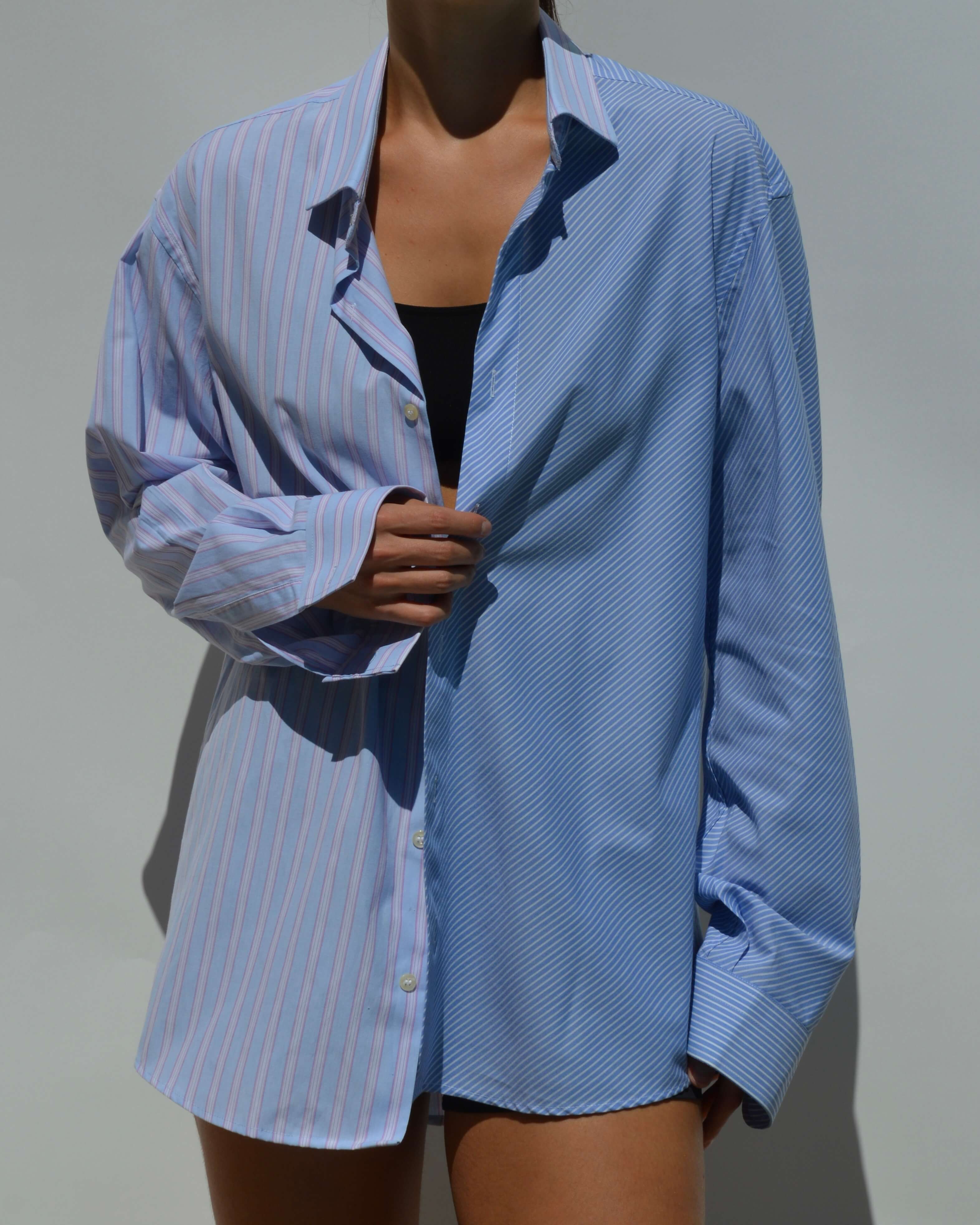 Chemise DUO - Nuances de bleu (S/L)