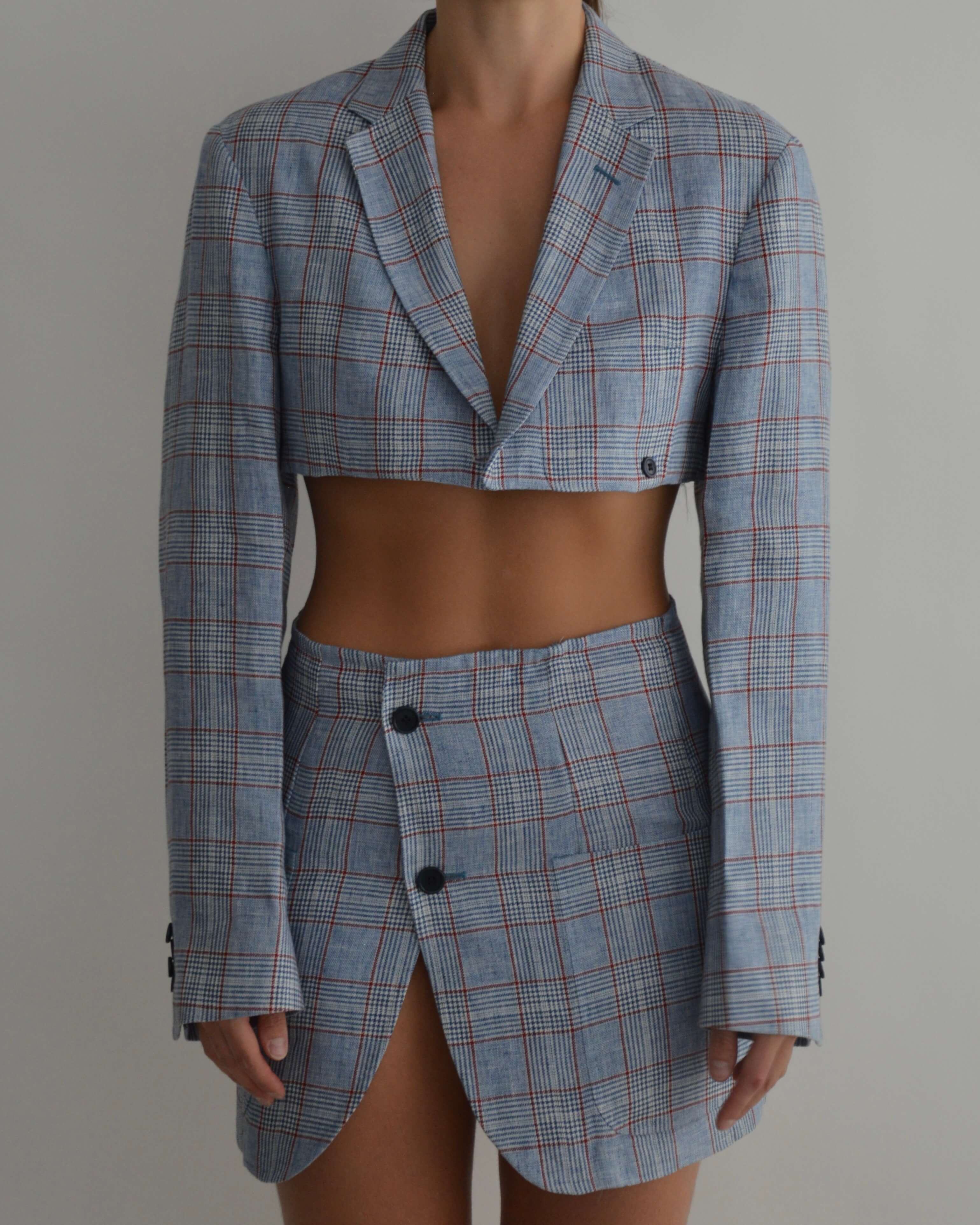 Vegan Blaset - Light Blue Squared (XS/S)