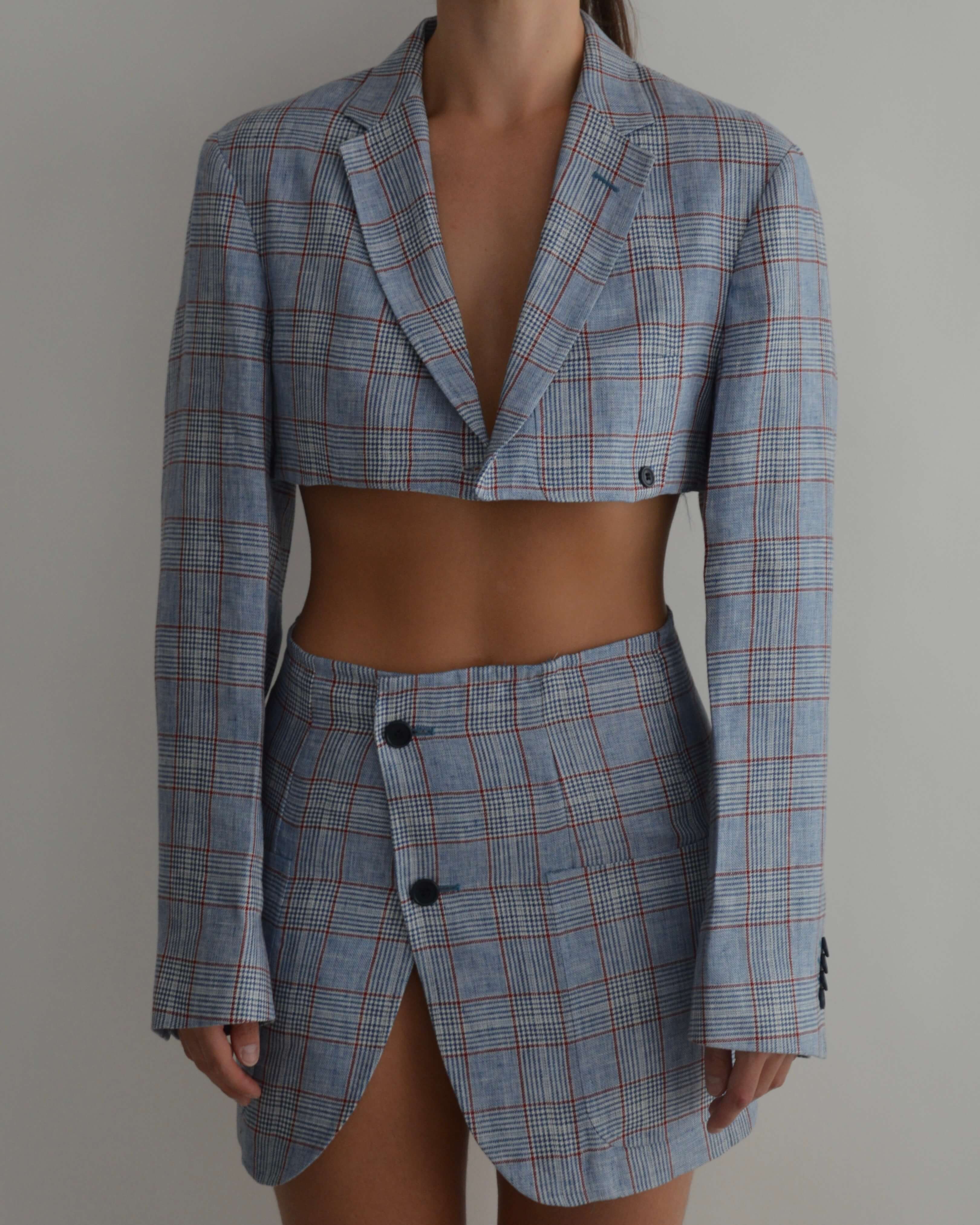 Vegan Blaset - Light Blue Squared (XS/S)