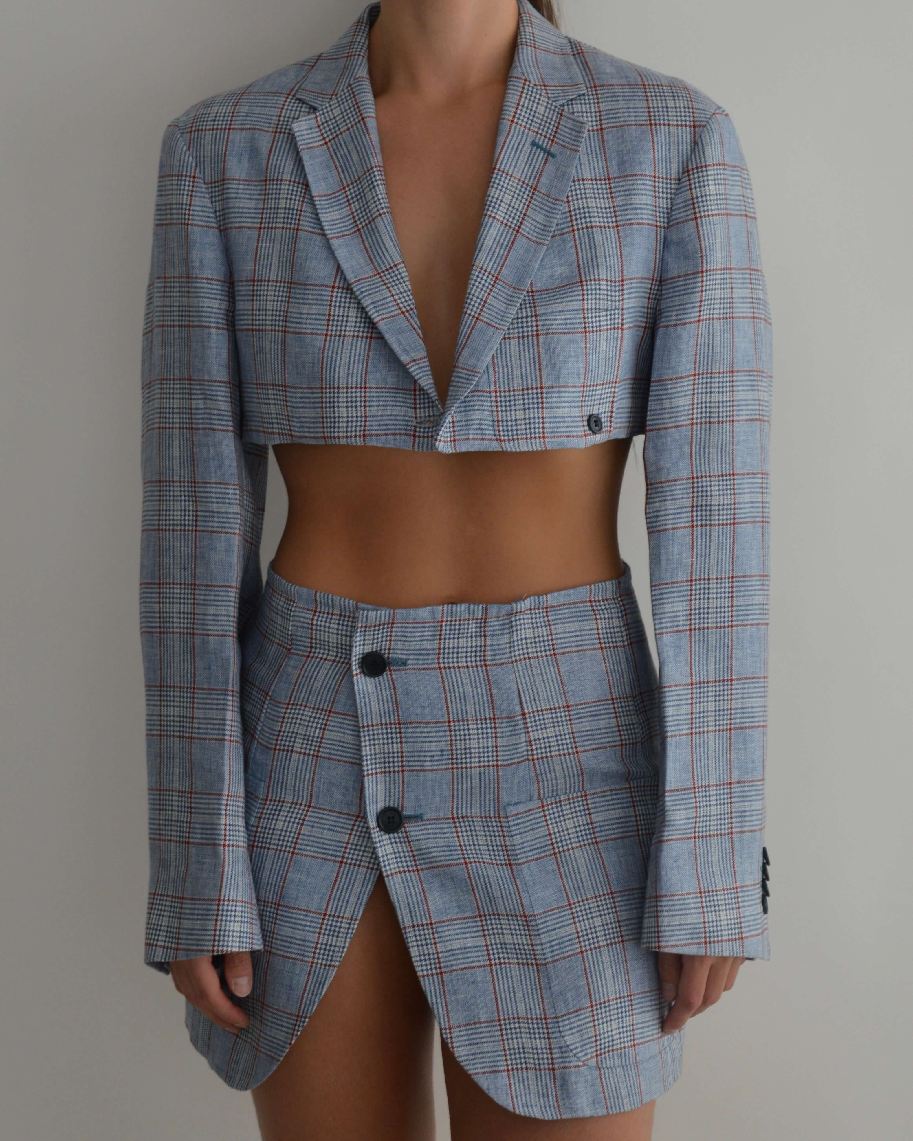 Vegan Blaset - Light Blue Squared (XS/S)