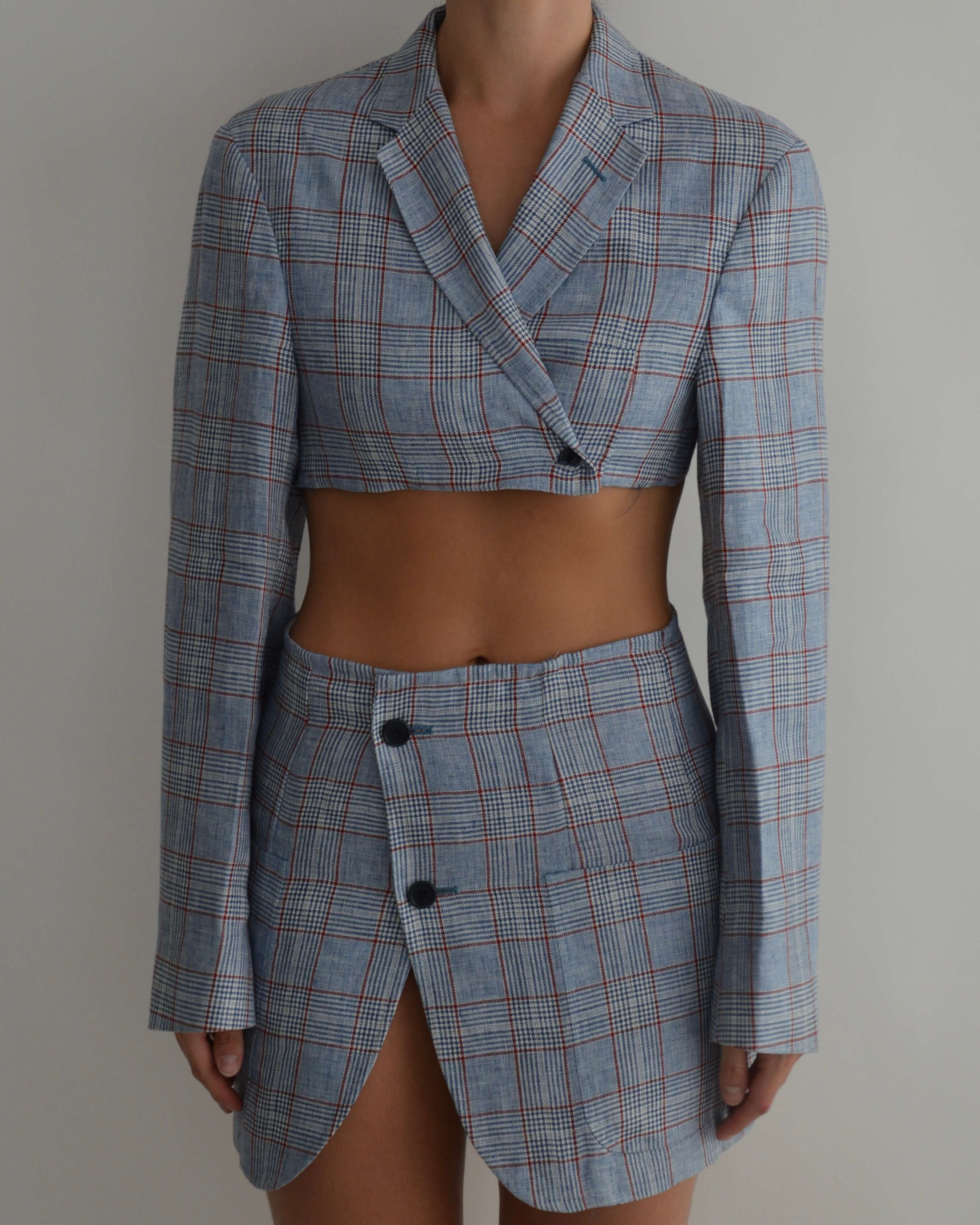 Vegan Blaset - Light Blue Squared (XS/S)