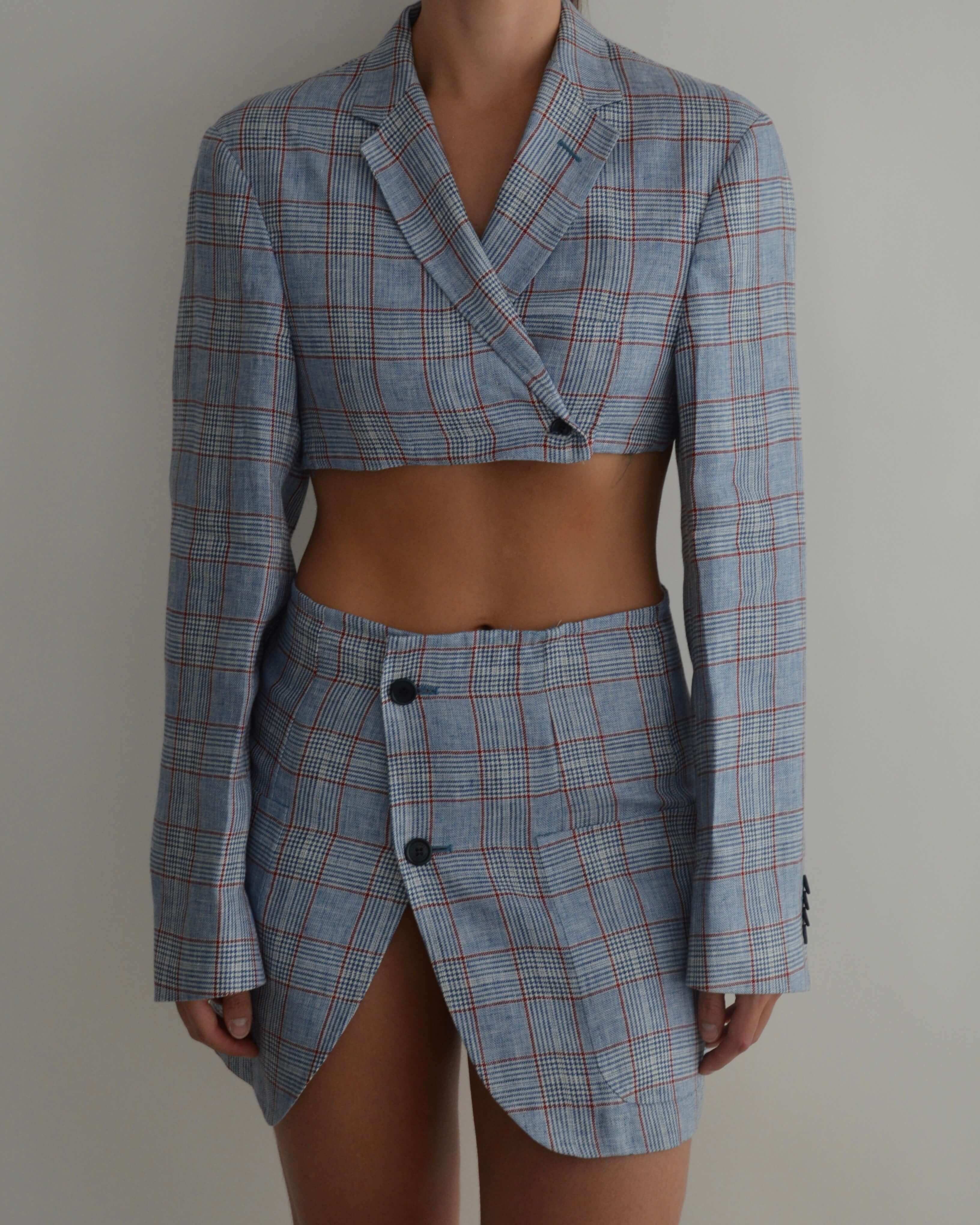 Vegan Blaset - Light Blue Squared (XS/S)