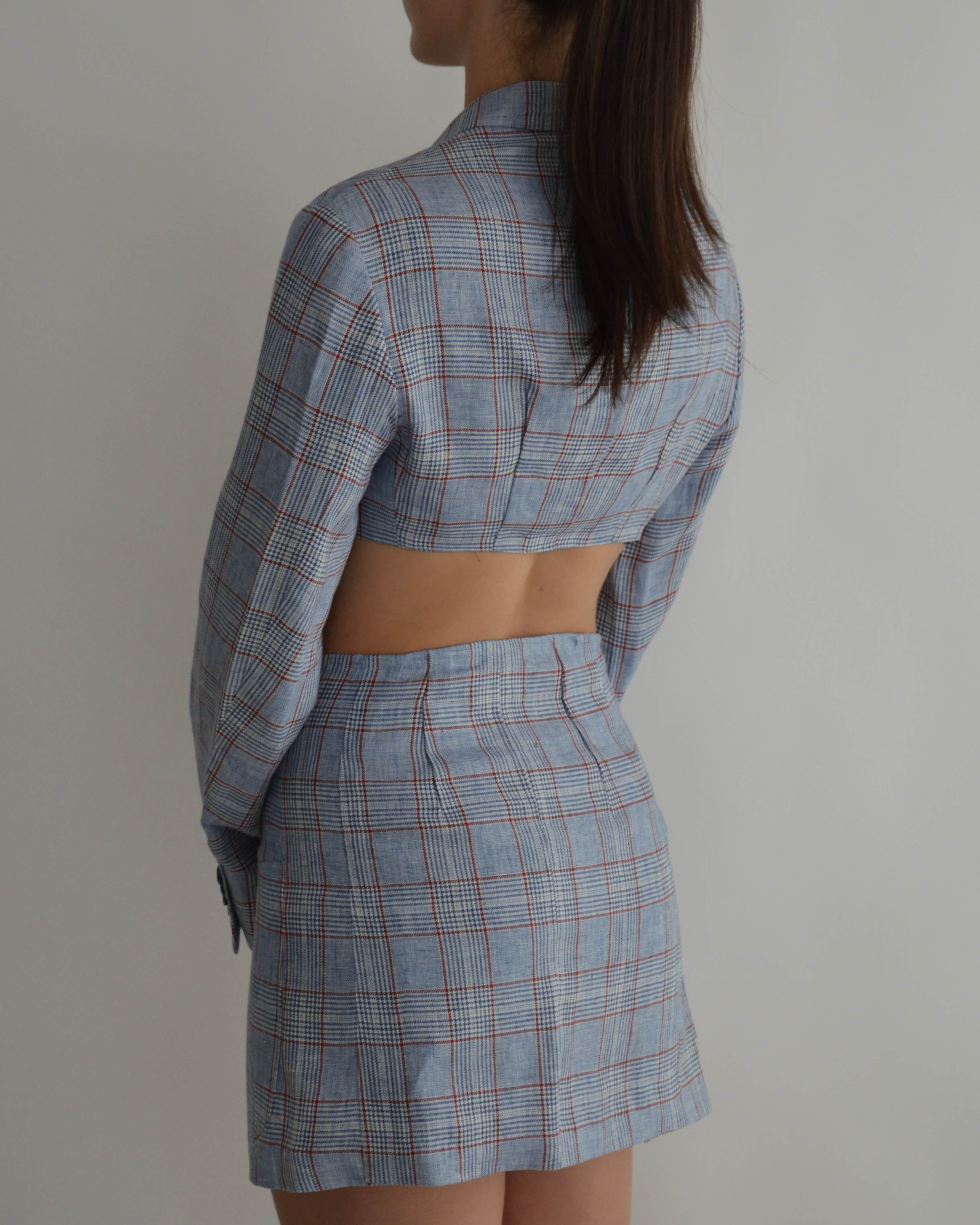 Vegan Blaset - Light Blue Squared (XS/S)