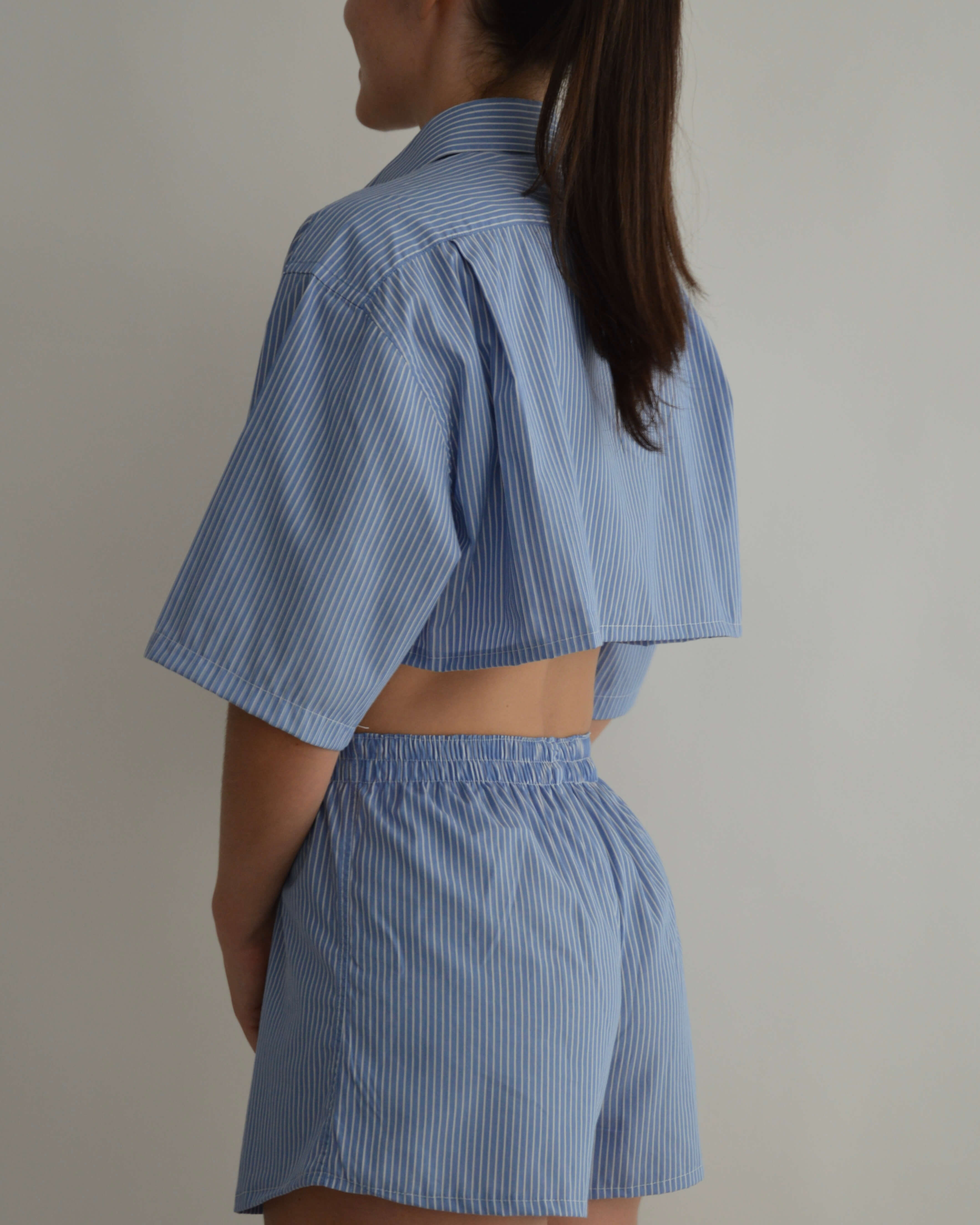 Conjunto de pijama - Rayas azules (XXS/S)