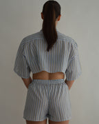 PJ Set - Blue & Green Stripes (XXS/S)