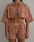 PJ Set - Orange Squares (XXS/S)