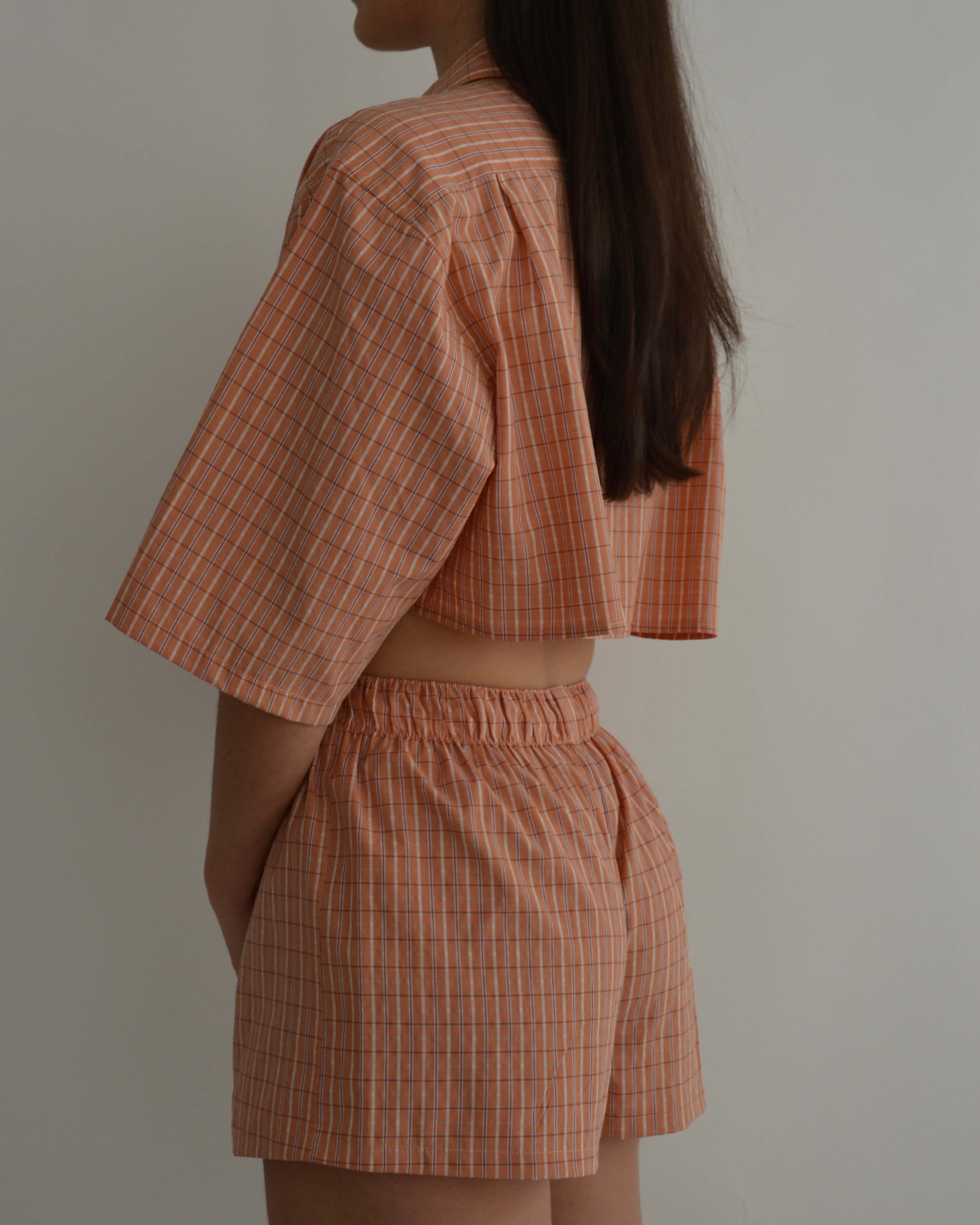 PJ Set - Orange Squares (XXS/S)