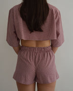 Ensemble pyjama - Carré rouge (XXS/S)