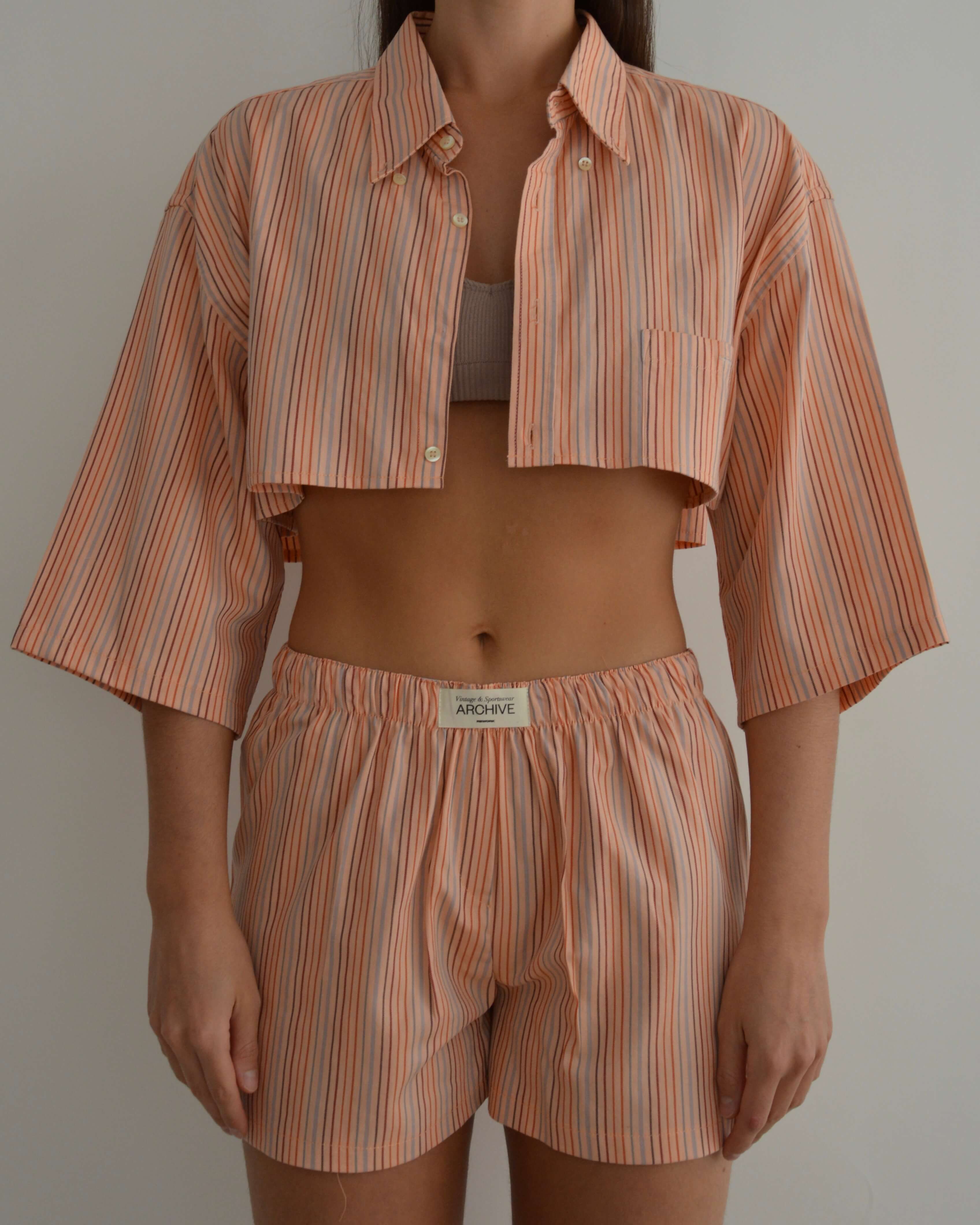 PJ Set - Orange Lines (XXS/S)
