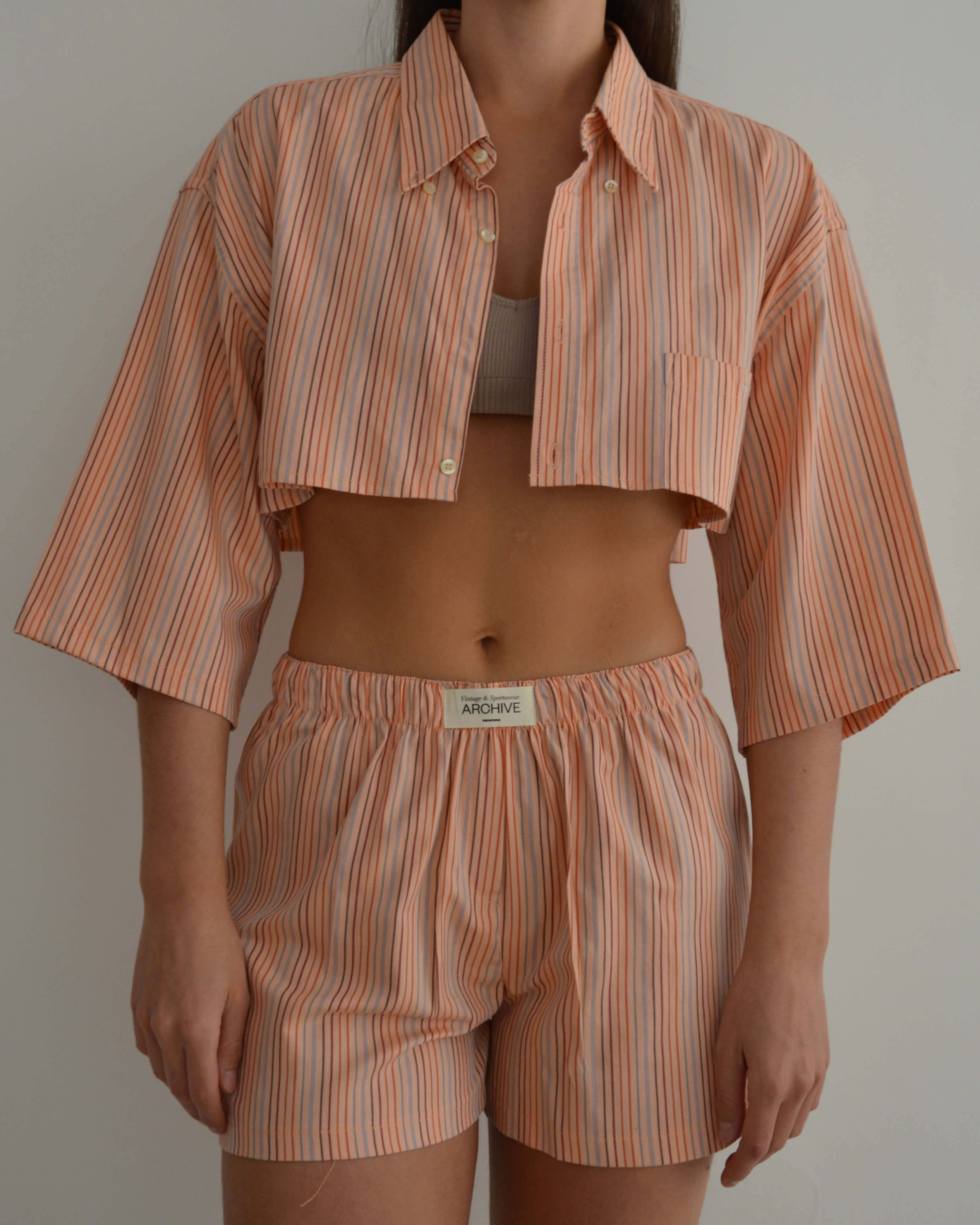 PJ Set - Orange Lines (XXS/S)