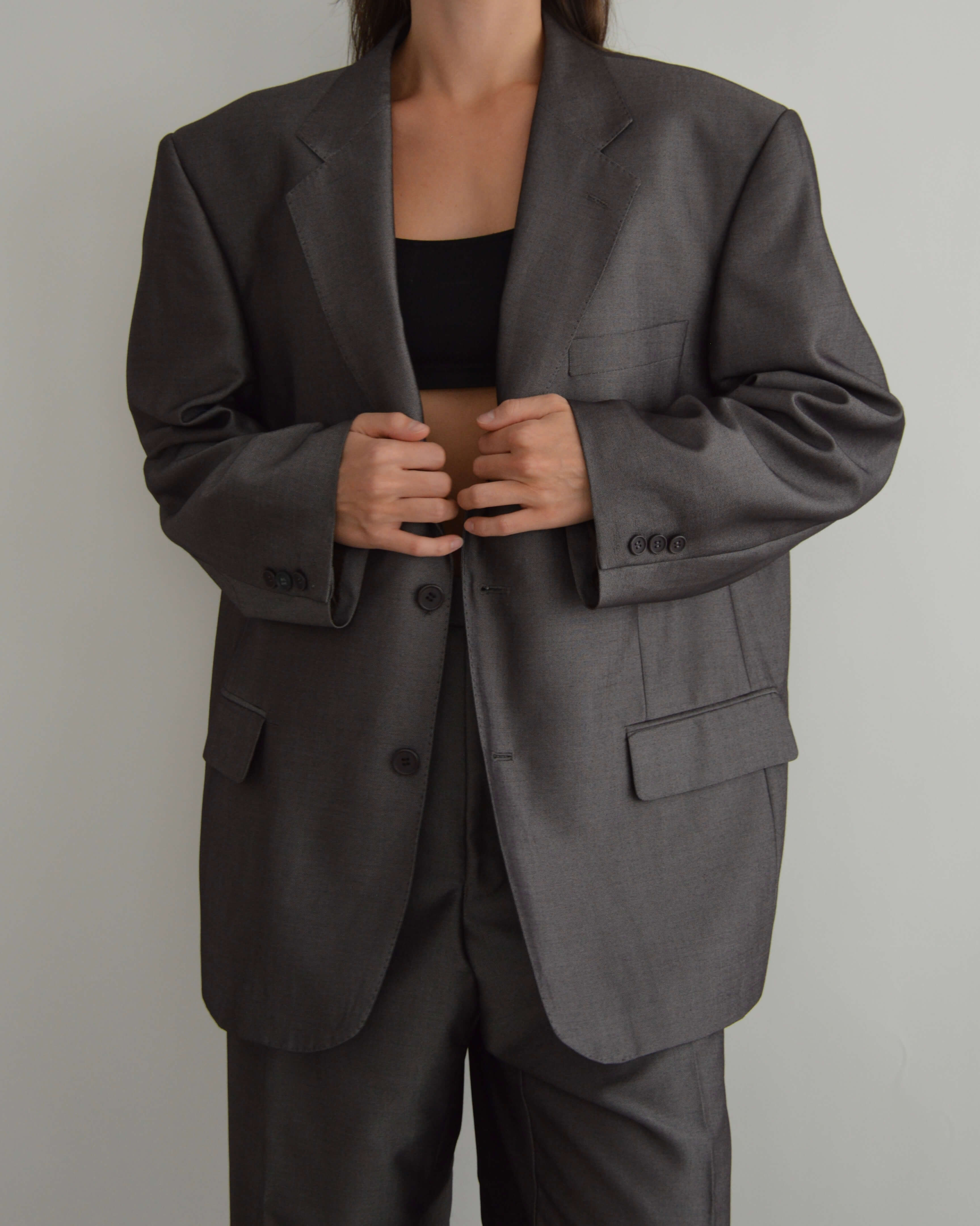 Traje vegano - Gris sedoso (XL/XXL)