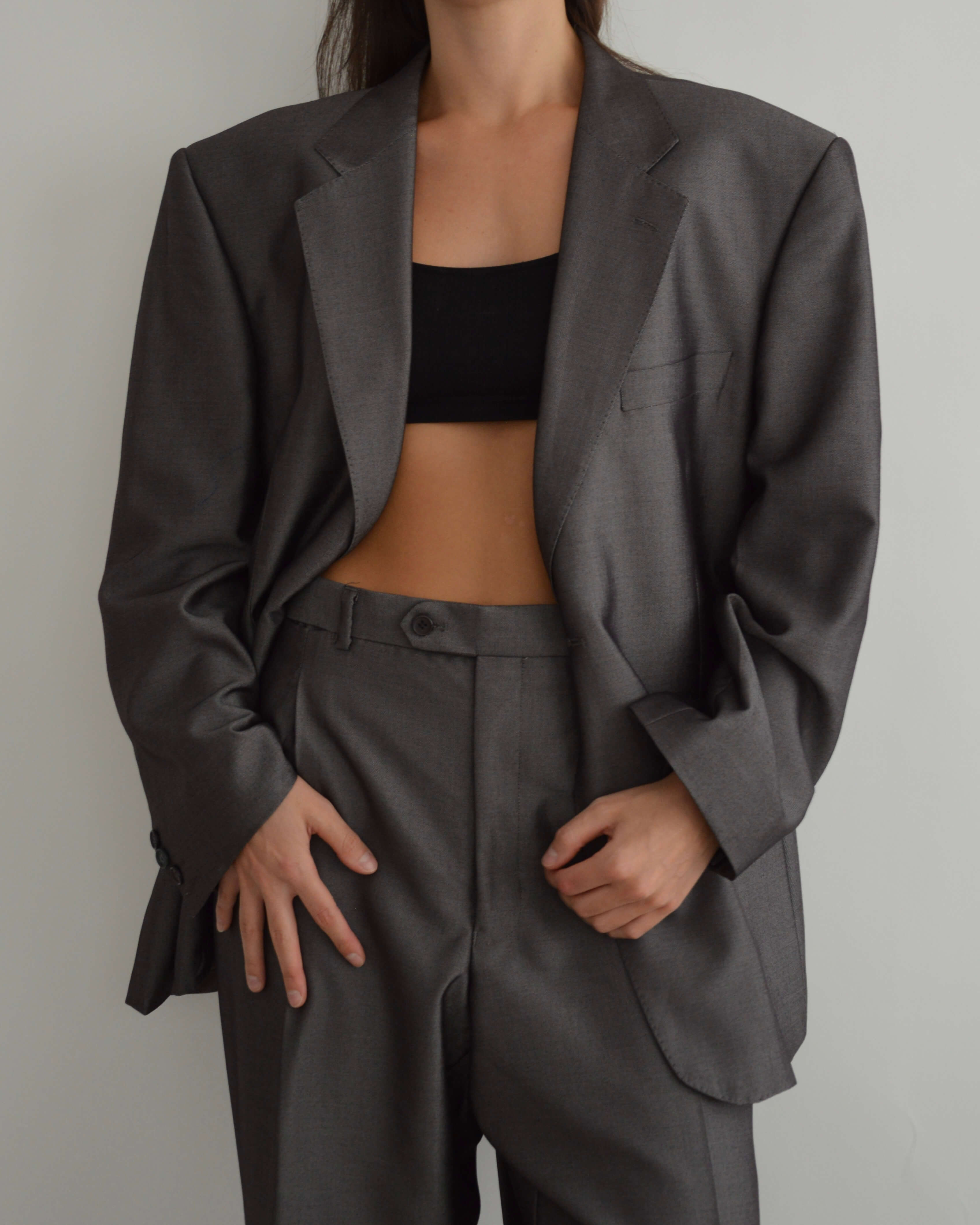 Traje vegano - Gris sedoso (XL/XXL)