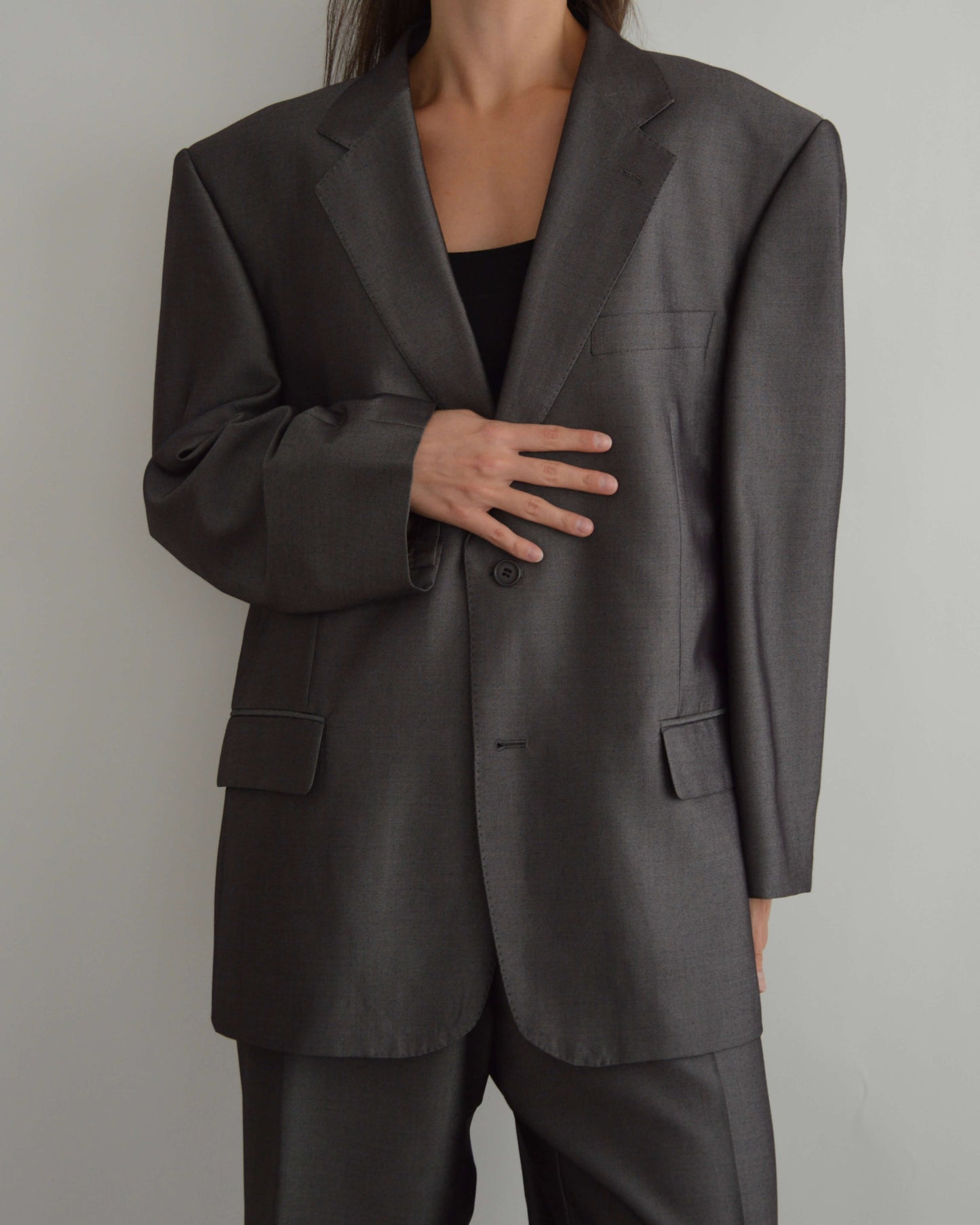 Vegan Suit - Grey Silky (XL/XXL)