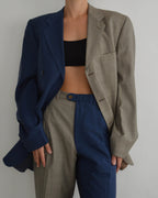Traje DUO - Beige sobre Azul (M/L)