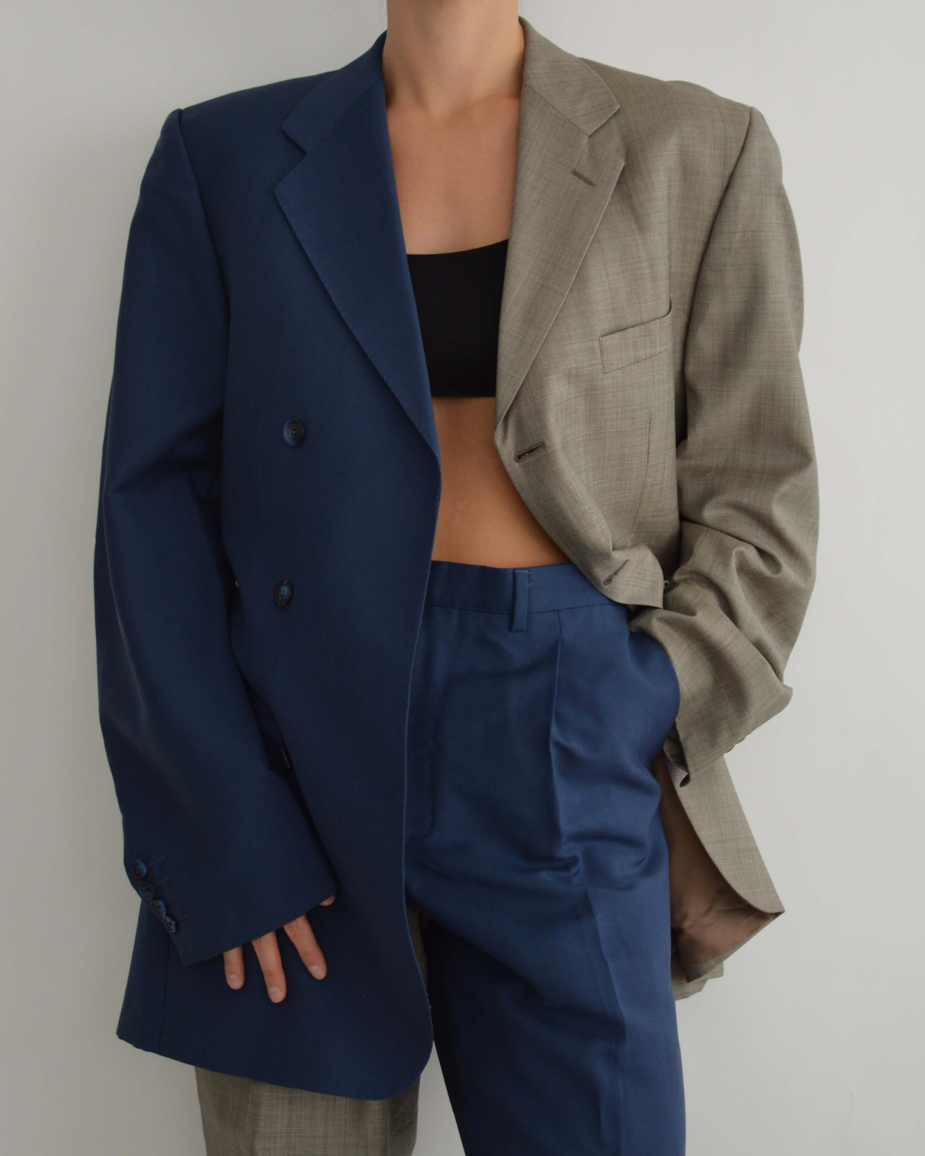 DUO Suit - Beige on Blue (M/L)