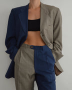 Traje DUO - Beige sobre Azul (M/L)