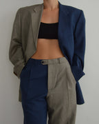 Costume DUO - Bleu sur beige (S/M)