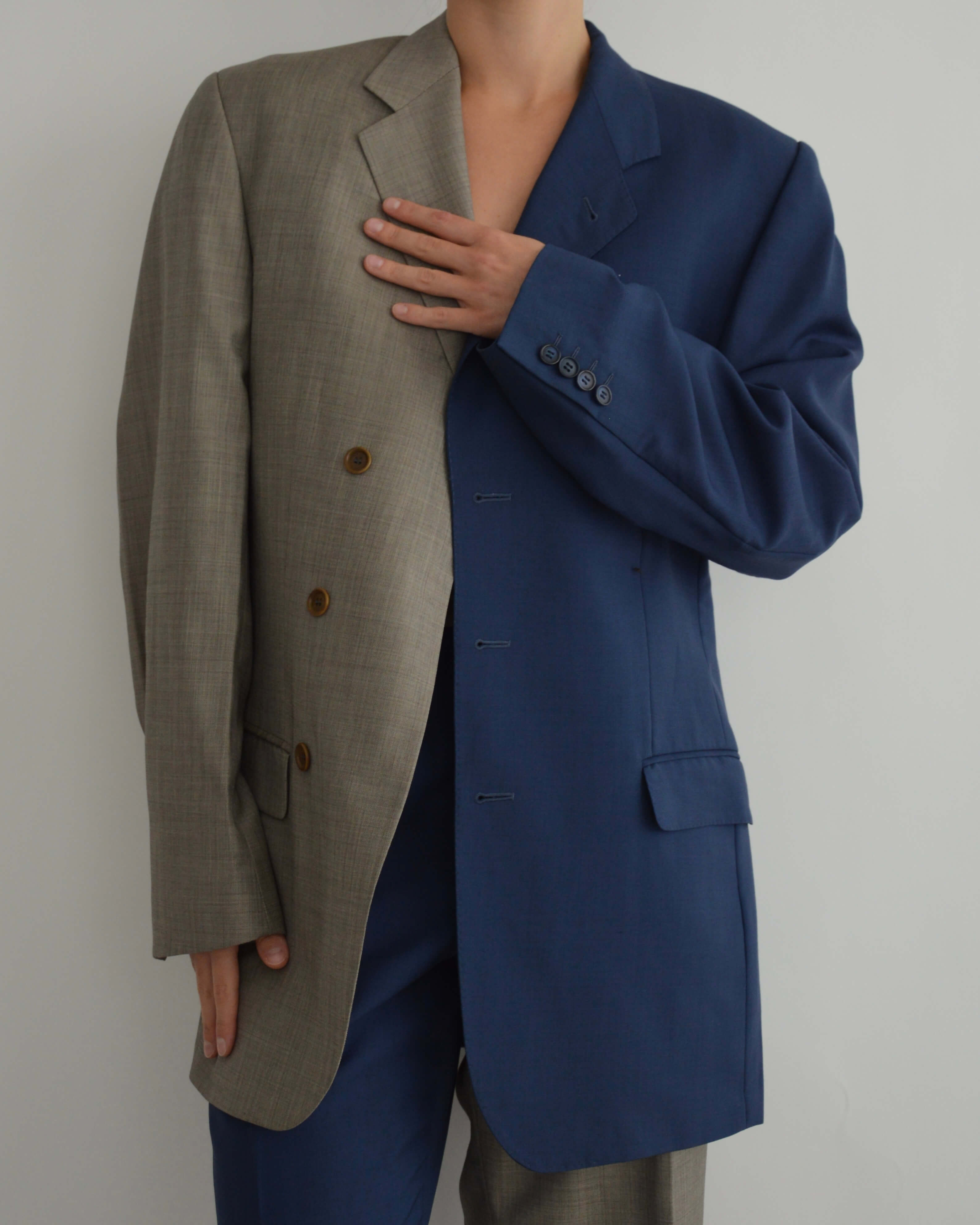 DUO Suit - Blue on Beige (S/M)