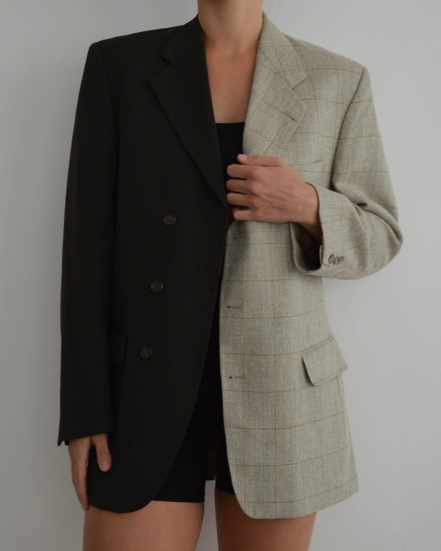 DUO Blazer - Beige and Olive (S/L)