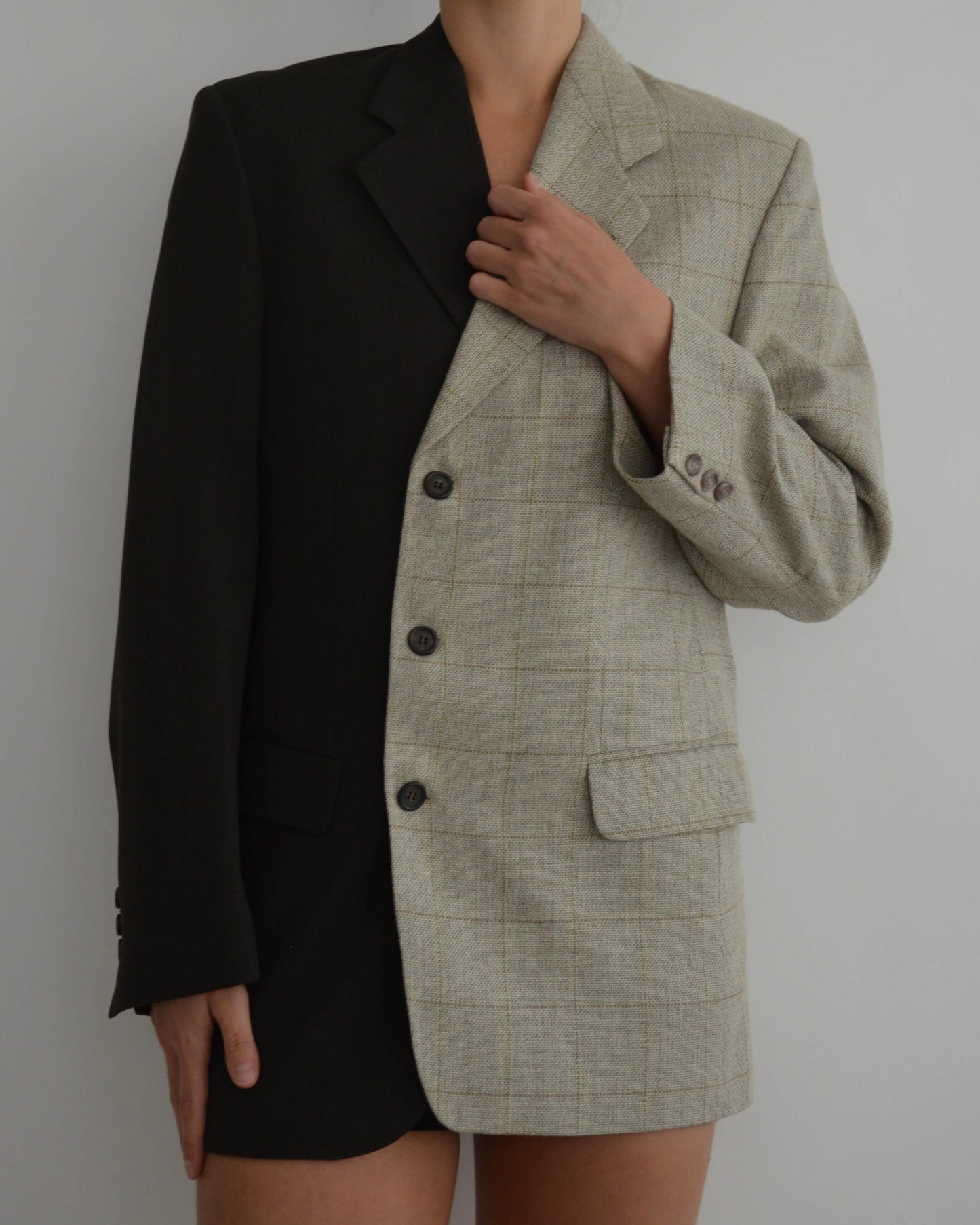 DUO Blazer - Beige and Olive (S/L)