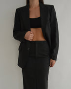 Traje de falda - Líneas blancas y negras (XXS/S)