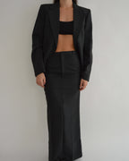 Traje de falda - Líneas blancas y negras (XXS/S)