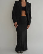 Traje de falda - Líneas blancas y negras (XXS/S)