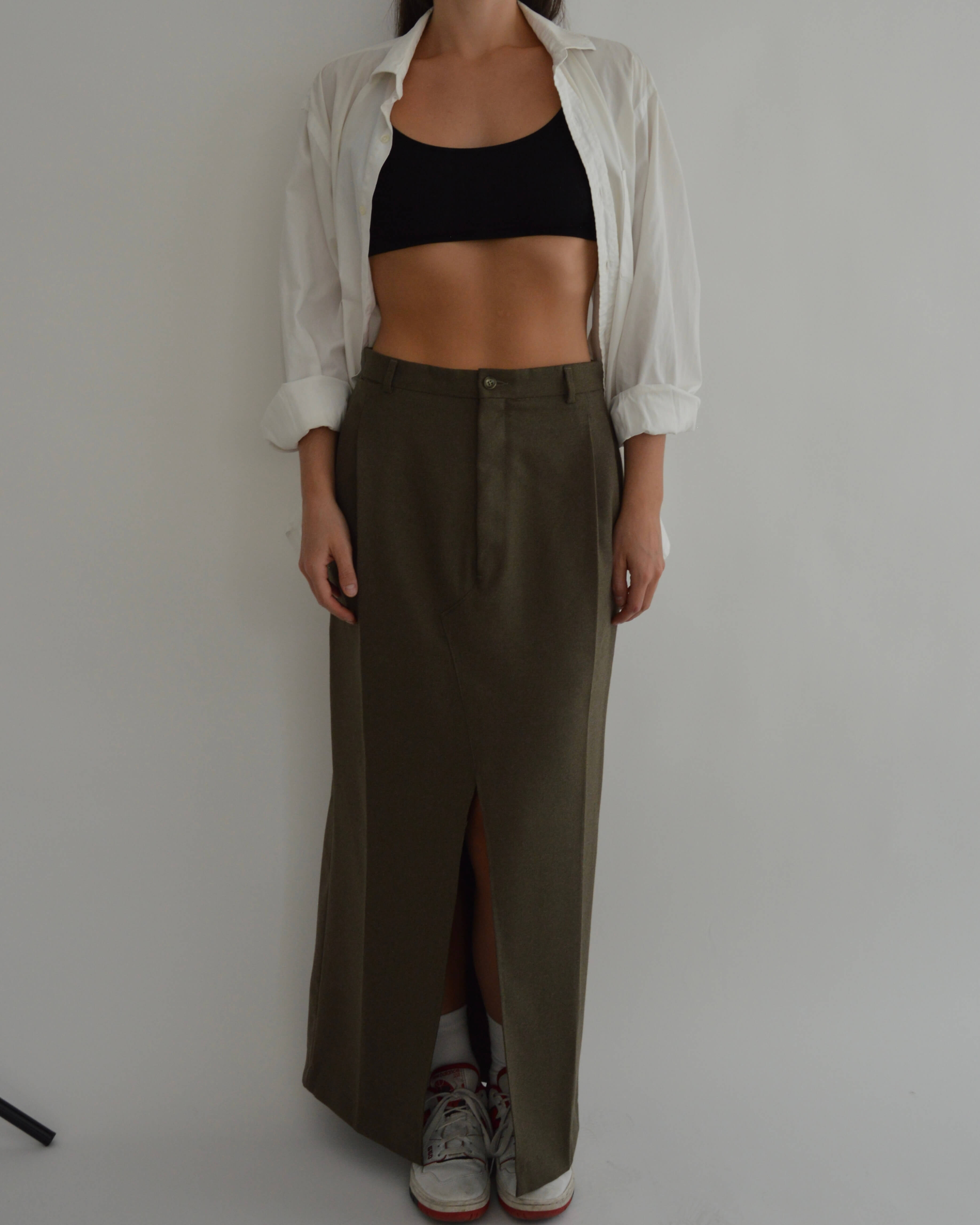 Falda larga - Verde oscuro (P/G)