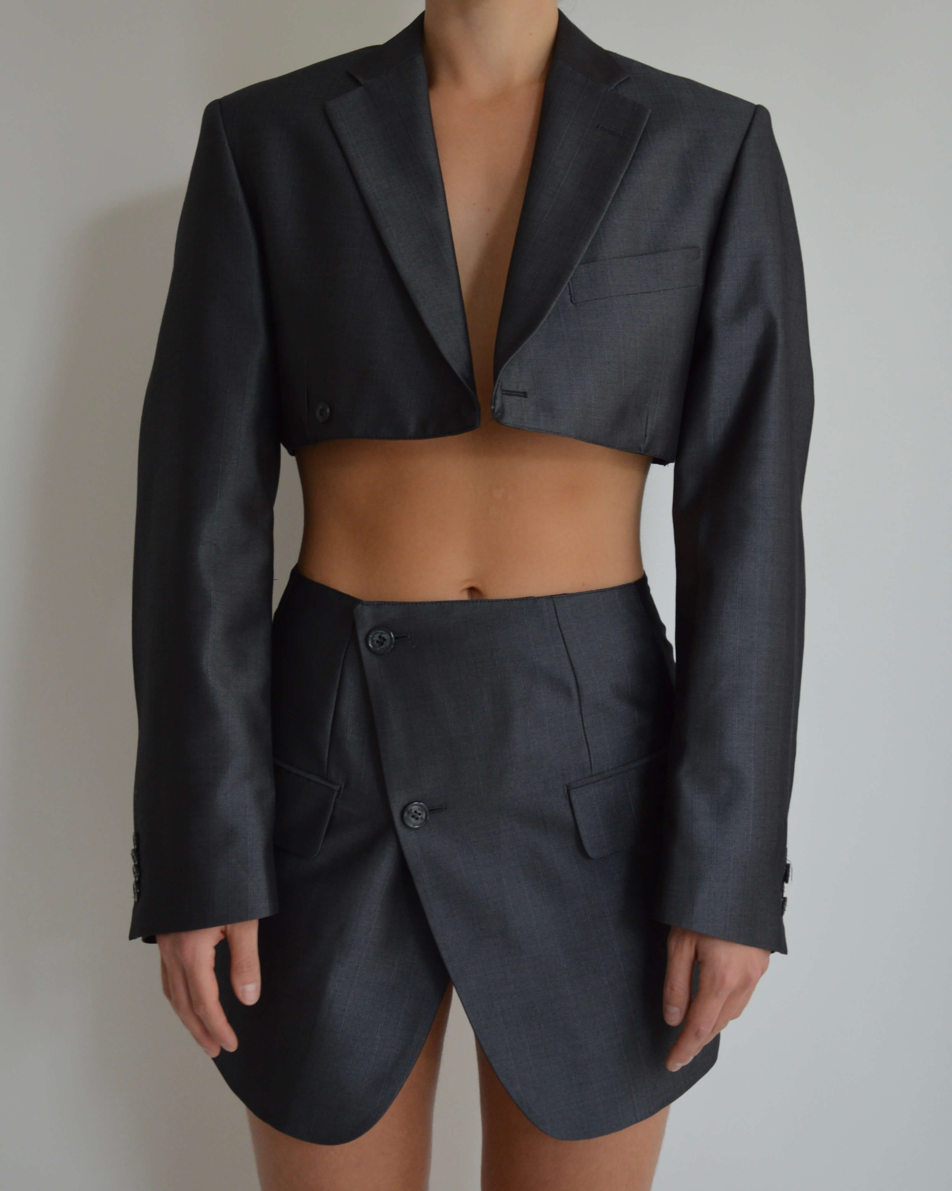 Chaqueta vegana - Azul grisáceo (XS/S)