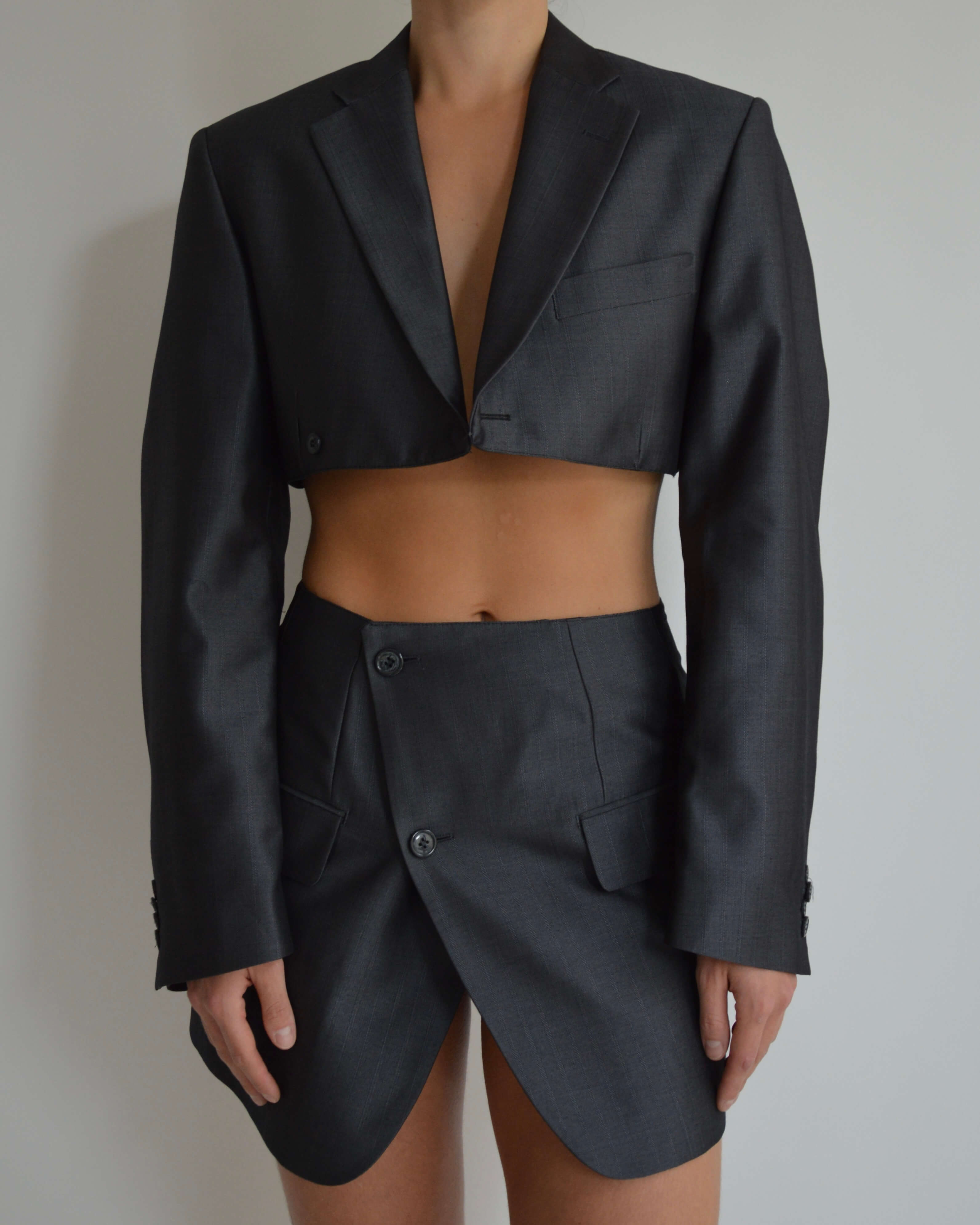 Chaqueta vegana - Azul grisáceo (XS/S)