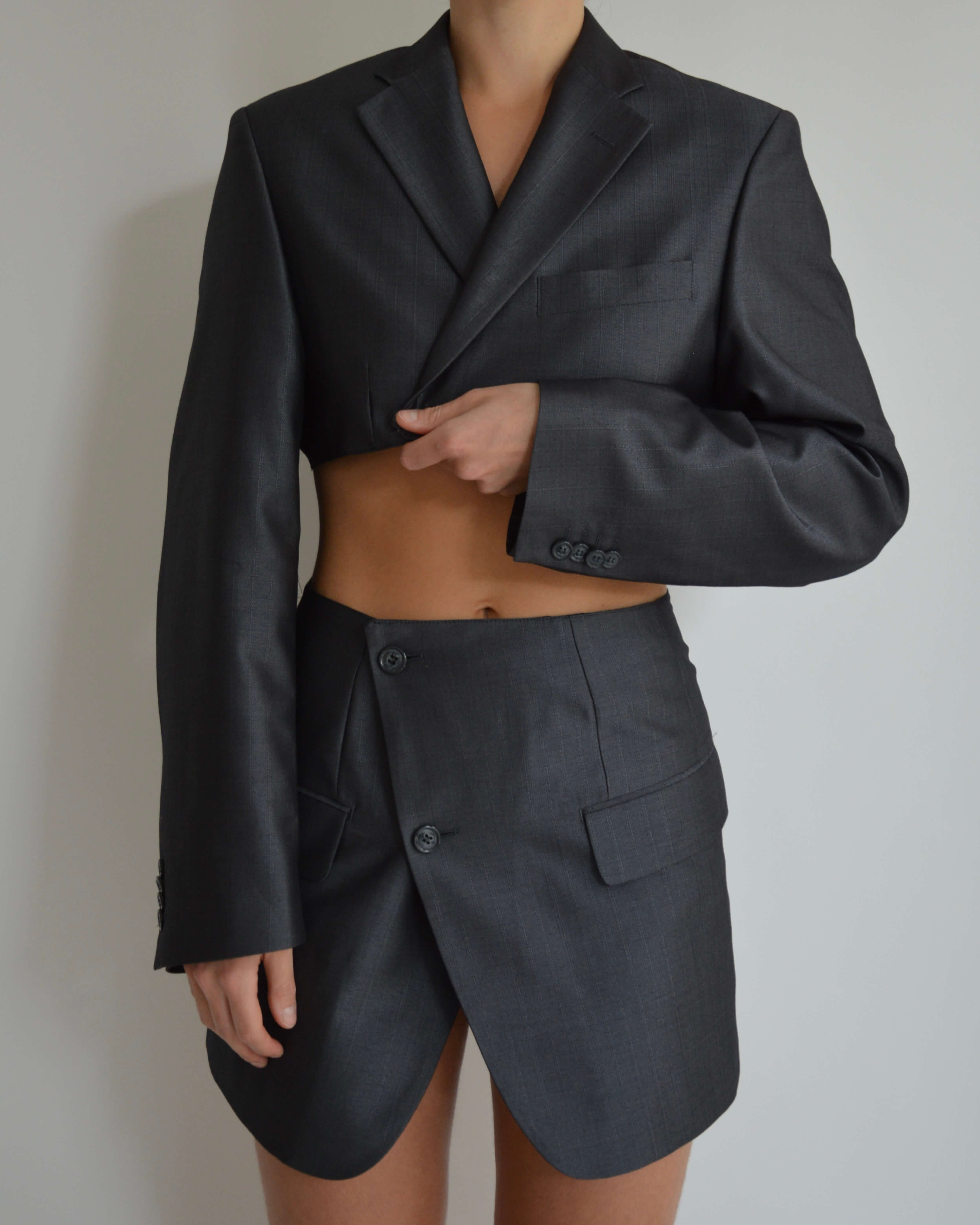 Chaqueta vegana - Azul grisáceo (XS/S)