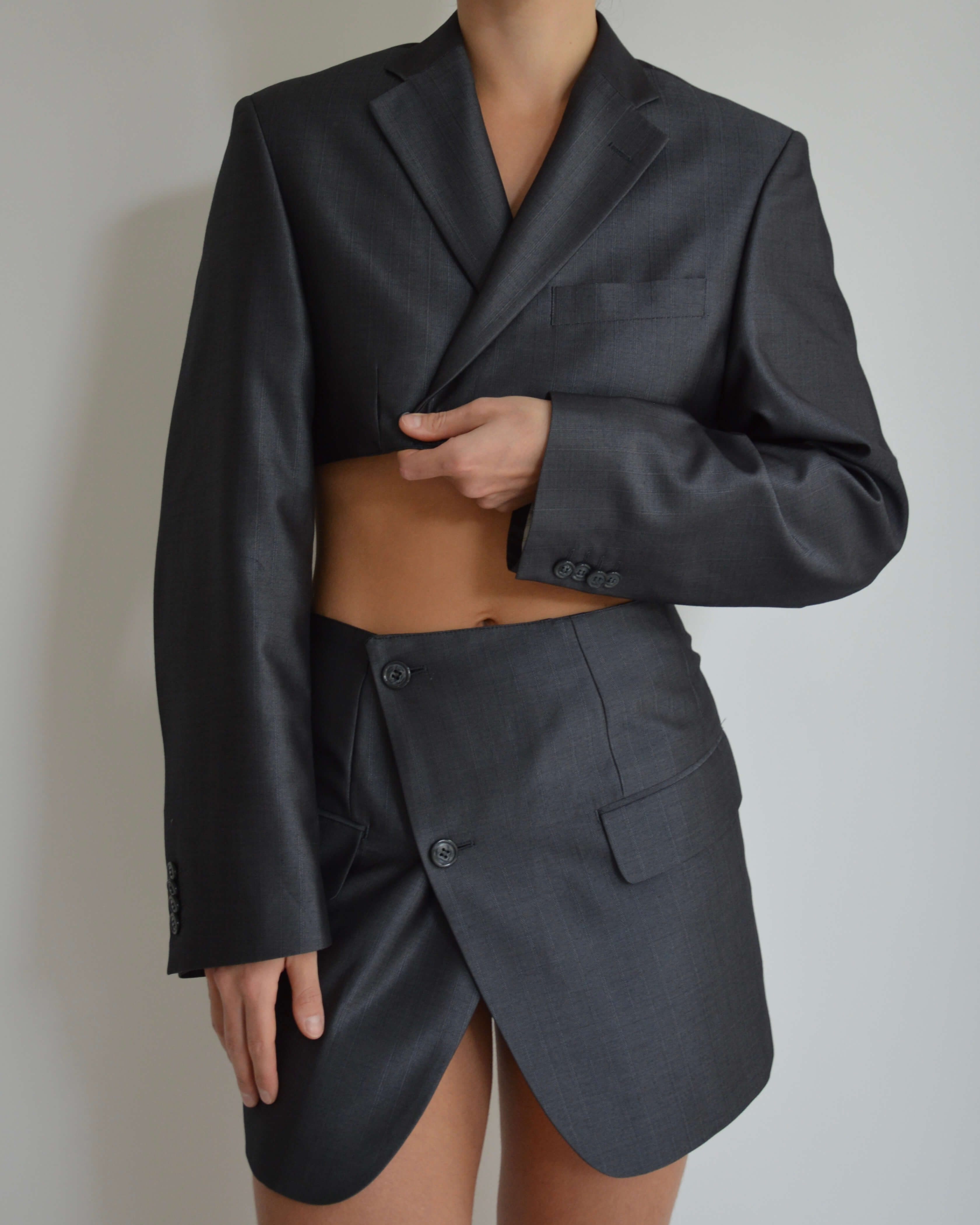 Chaqueta vegana - Azul grisáceo (XS/S)